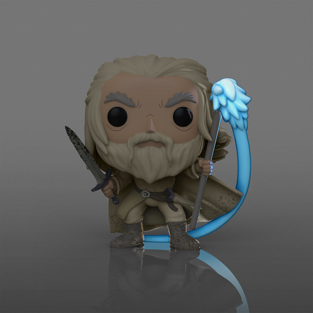 Zdjęcie produktu Władca Pierścieni - Gandalf z laską świecącą w ciemności Funko Pop figurka