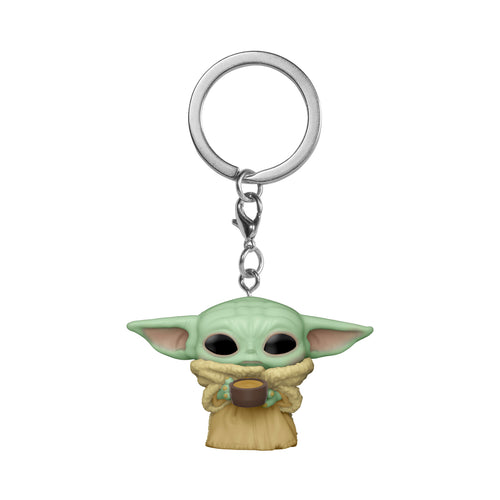 Zdjęcie produktu Grogu z kubkiem breloczek Funko Pop - Star Wars The Mandalorian