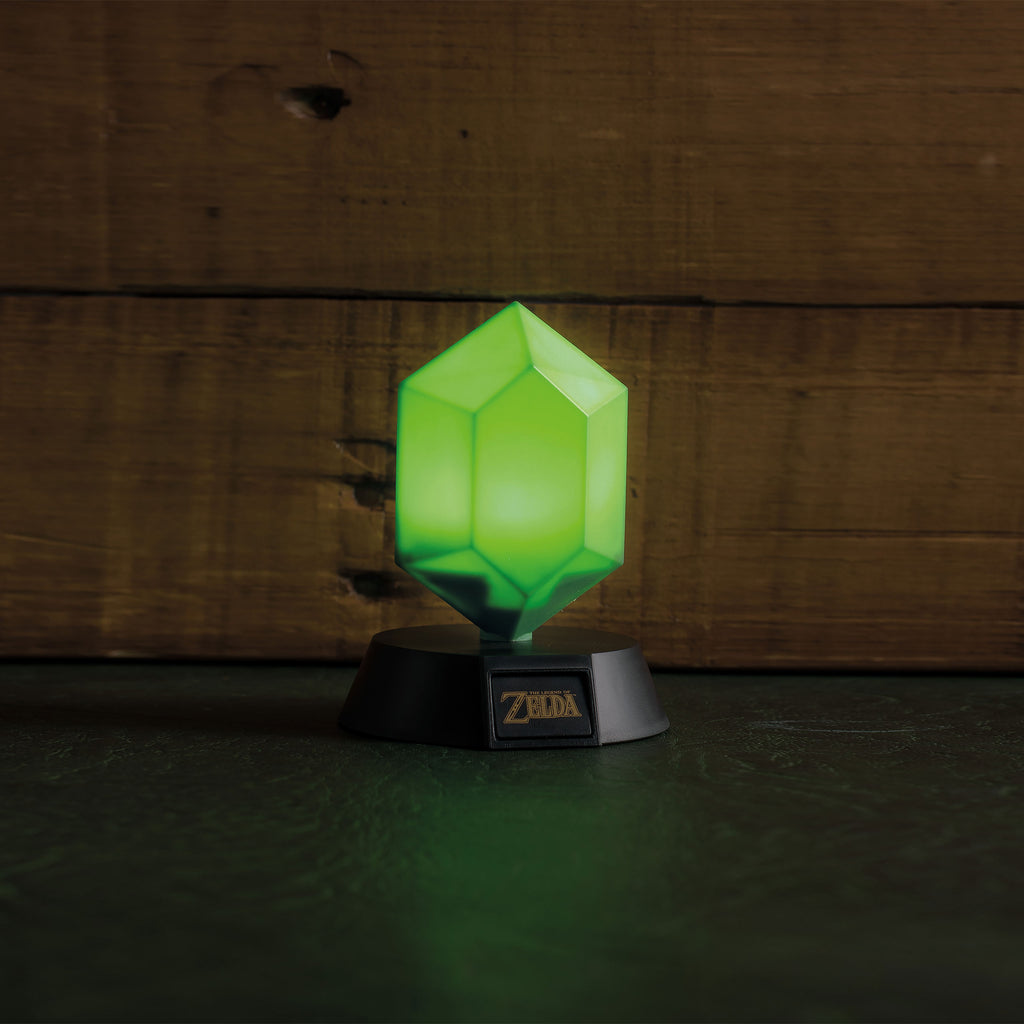 Product image Zelda - Green Rupee Icons 3D Table Lamp