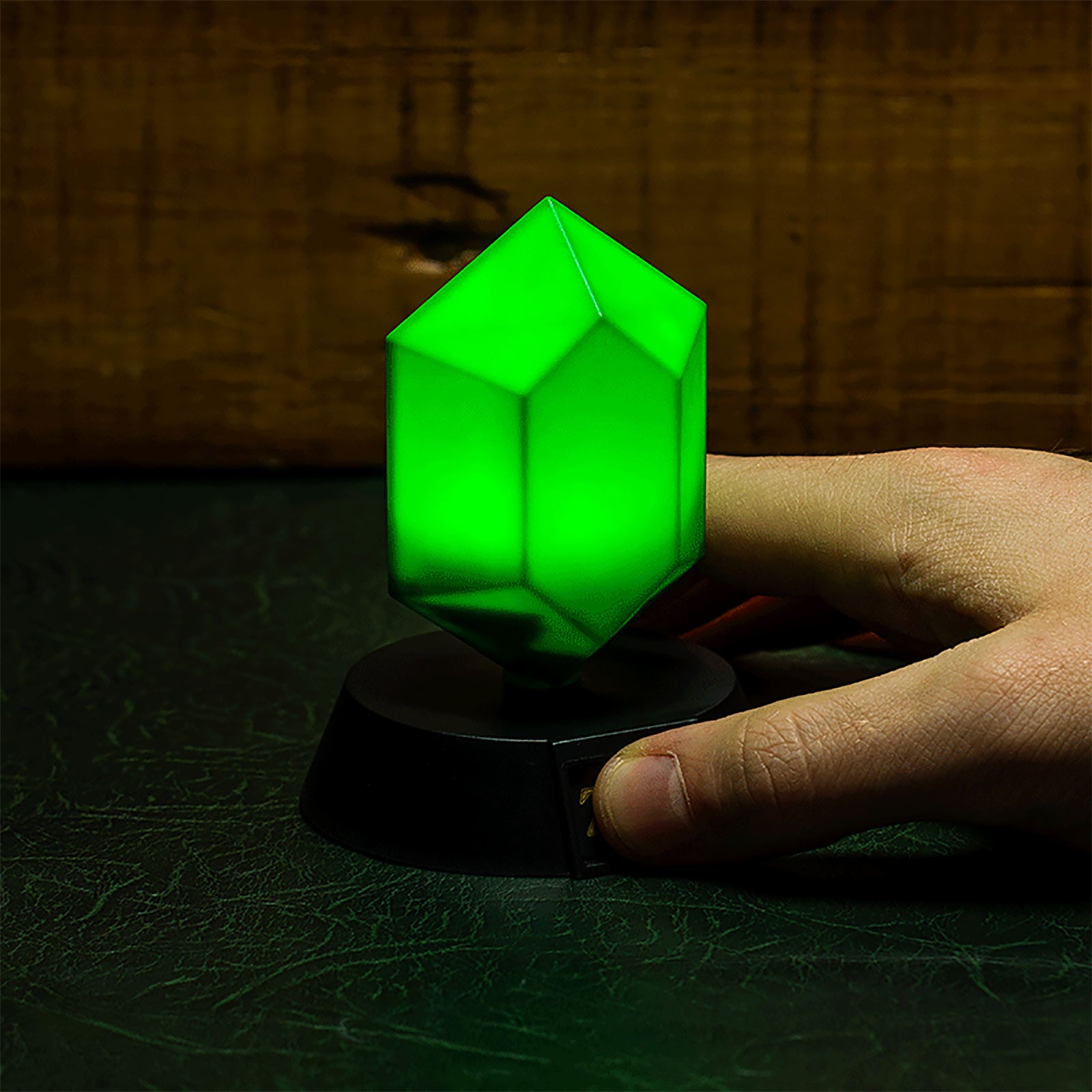 Product image Zelda - Green Rupee Icons 3D Table Lamp