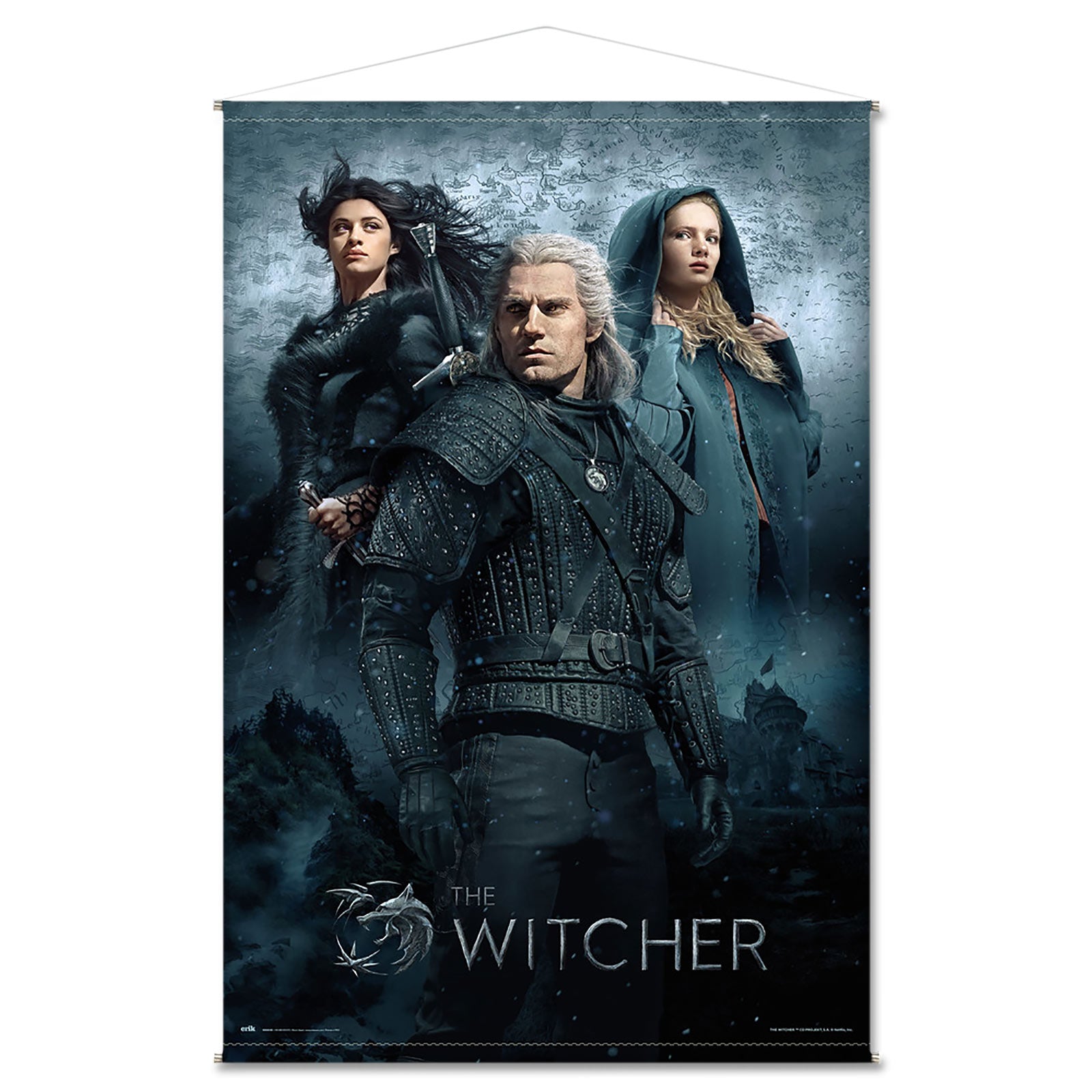 Zdjęcie produktu Wiedźmin - Geralt, Ciri i Yennefer Wall Scroll