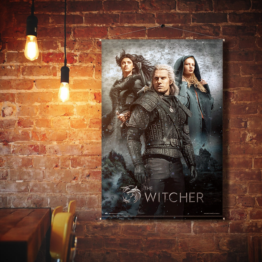 Zdjęcie produktu Wiedźmin - Geralt, Ciri i Yennefer Wall Scroll