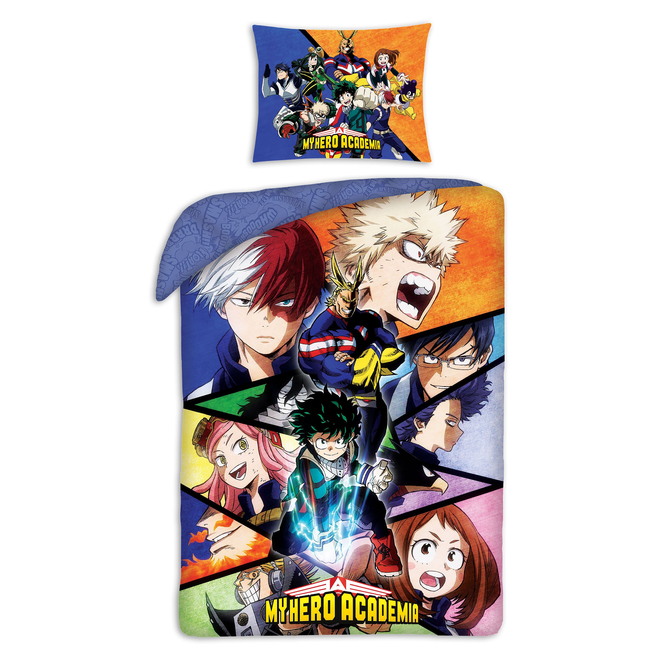 Zdjęcie produktu My Hero Academia - Dwustronna pościel w woreczku materiałowym