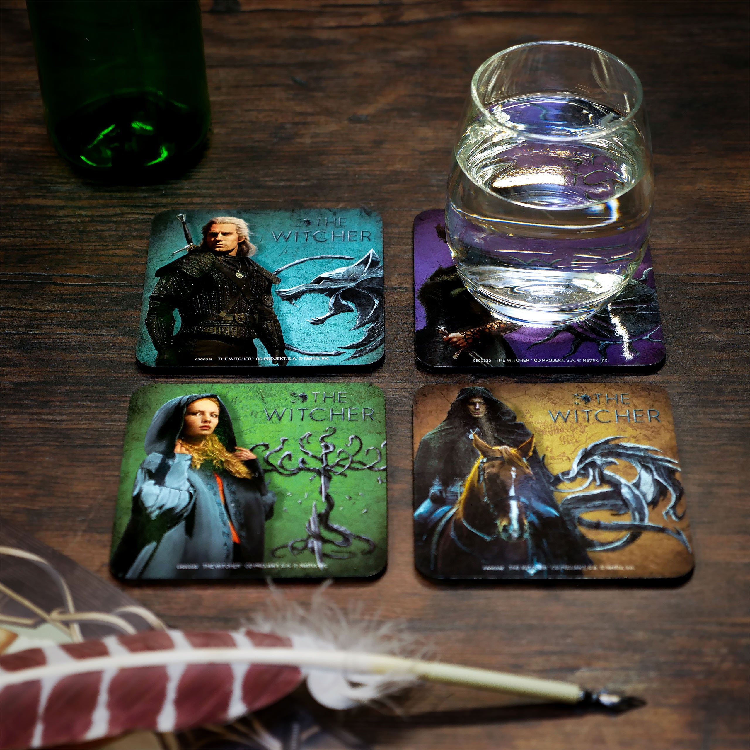 Product image Witcher - Legendary Coasters 4-piece Set