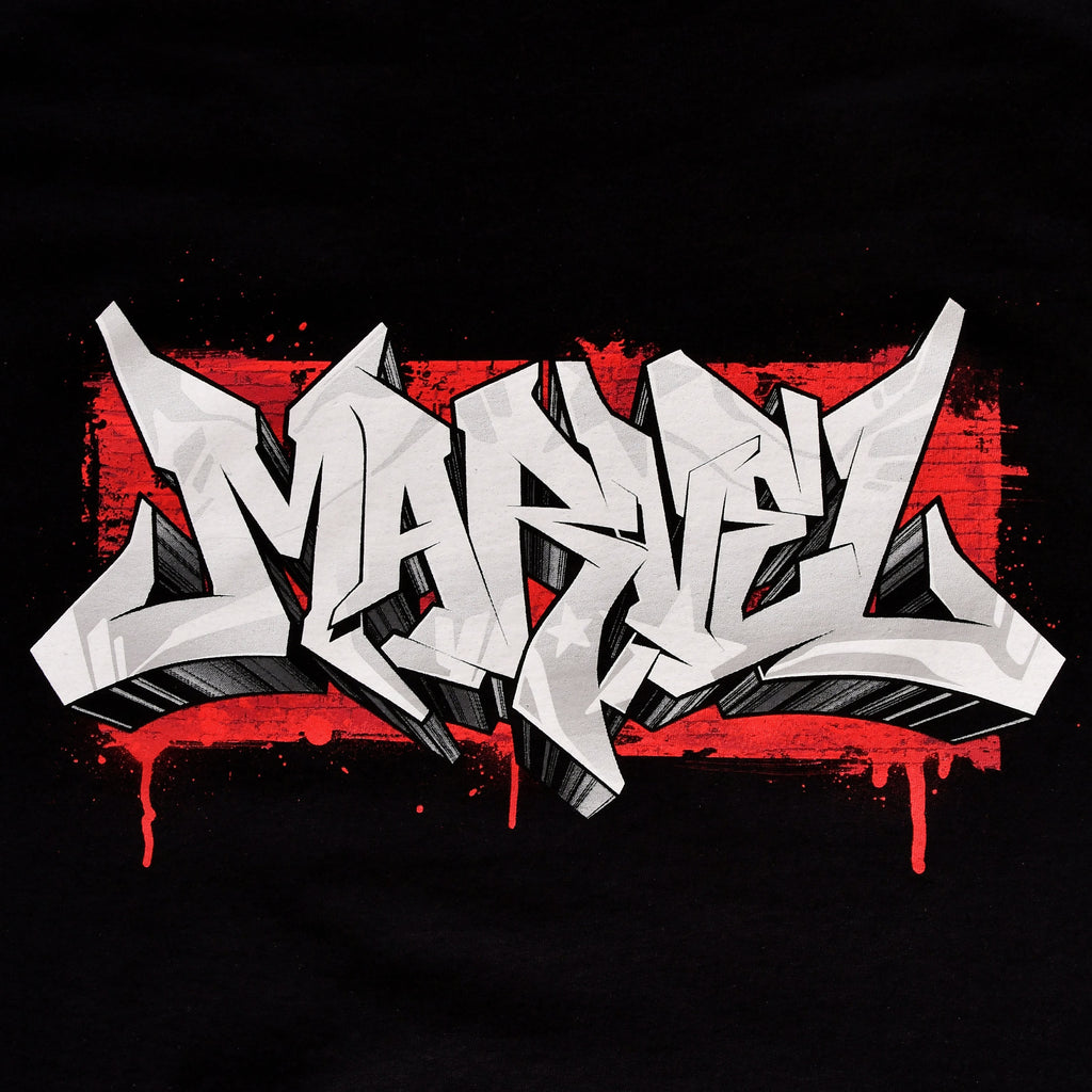 Zdjęcie produktu Marvel - Logo Graffiti T-Shirt czarne