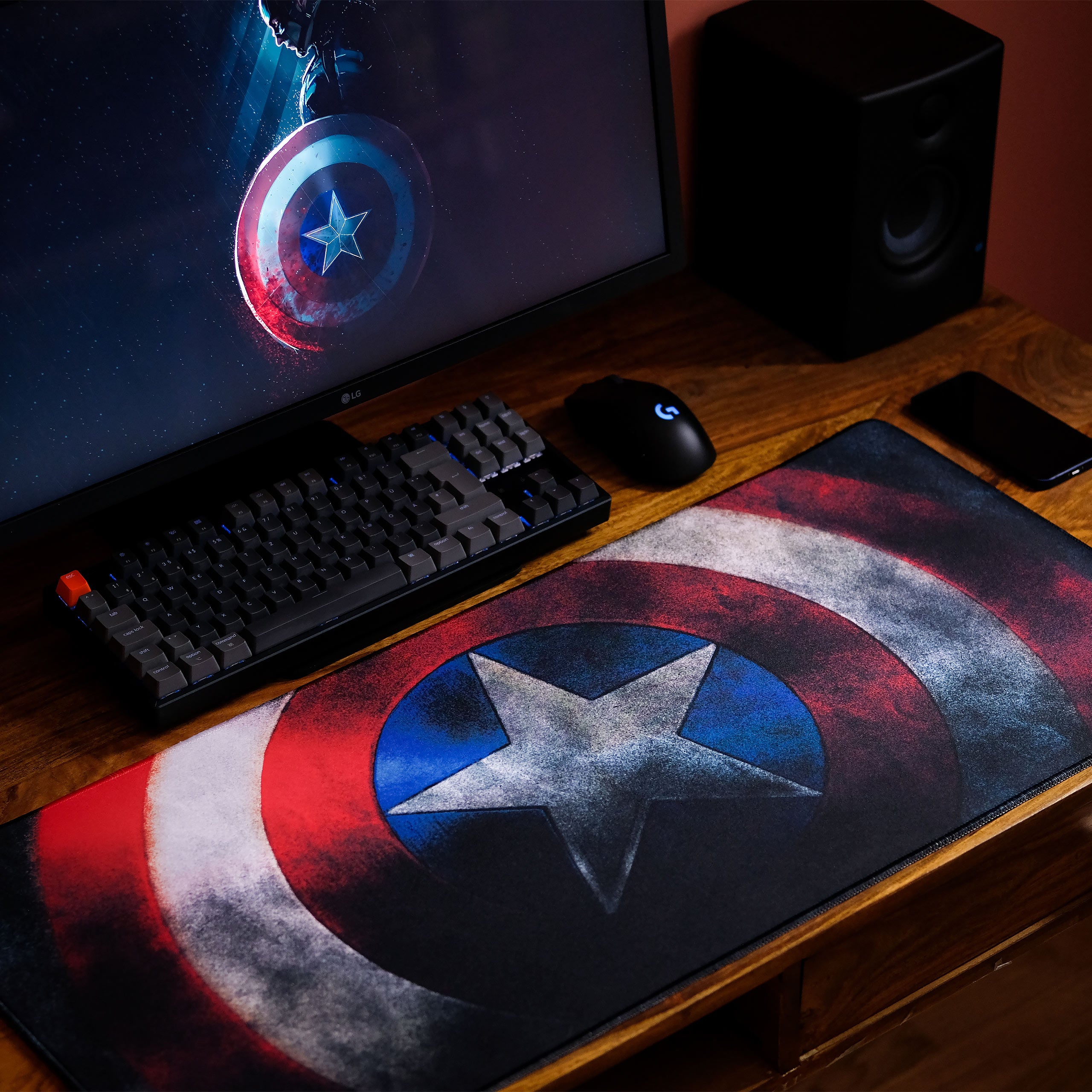 Zdjęcie produktu Captain America - Podkładka pod mysz w kształcie tarczy