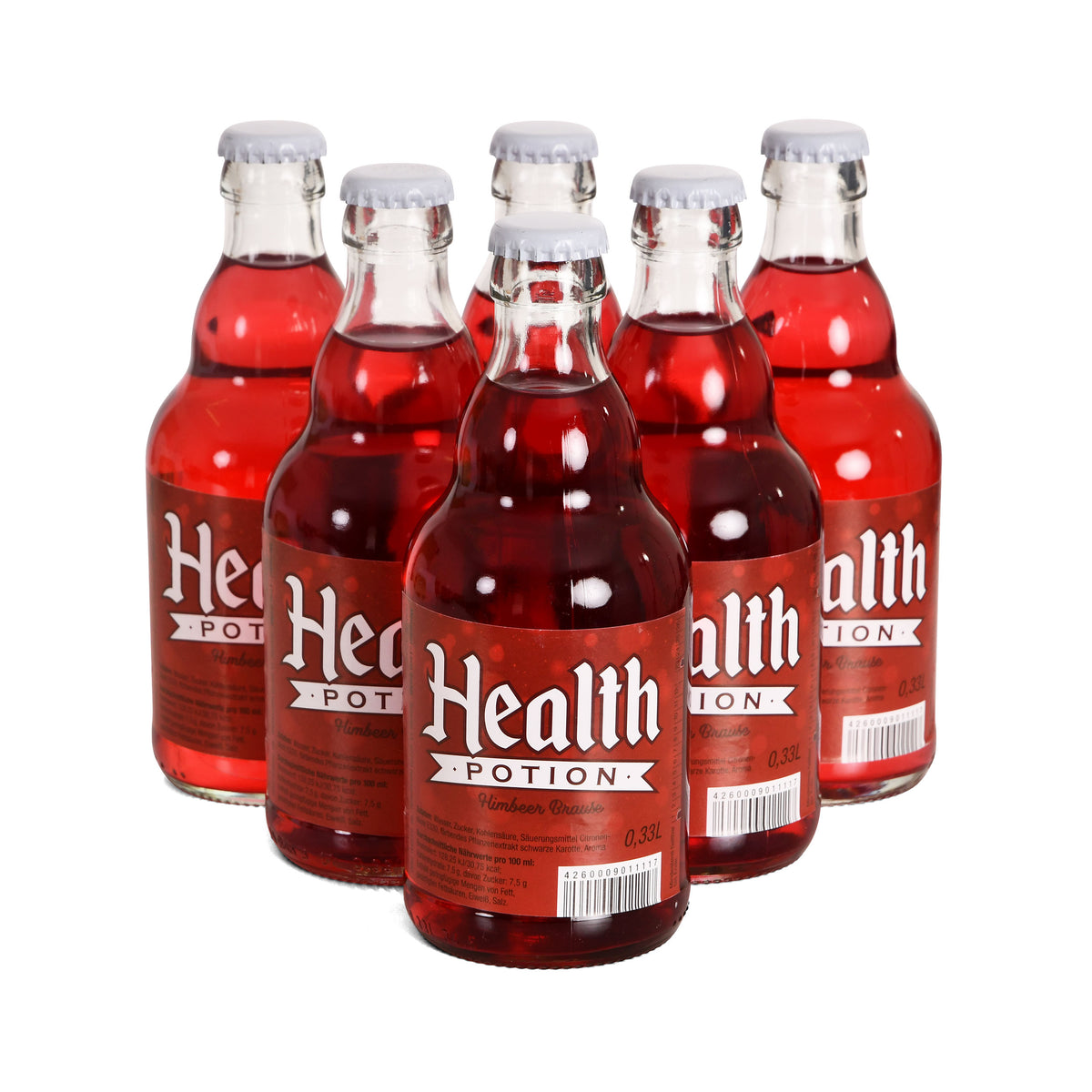 Zdjęcie produktu Butelka Health Potion Malinowa Lemoniada - Zestaw 6 sztuk