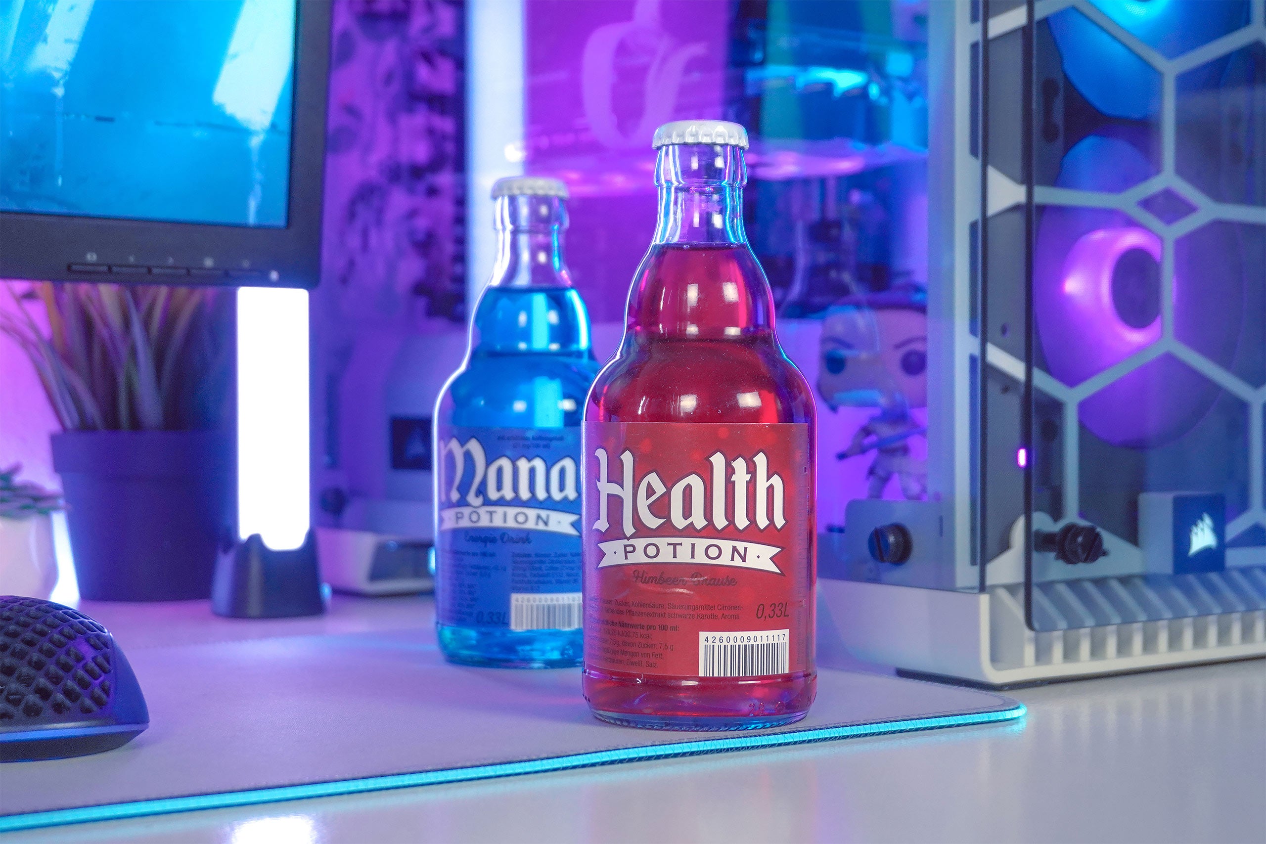 Zdjęcie produktu Butelka Health Potion Malinowa Lemoniada - Zestaw 6 sztuk