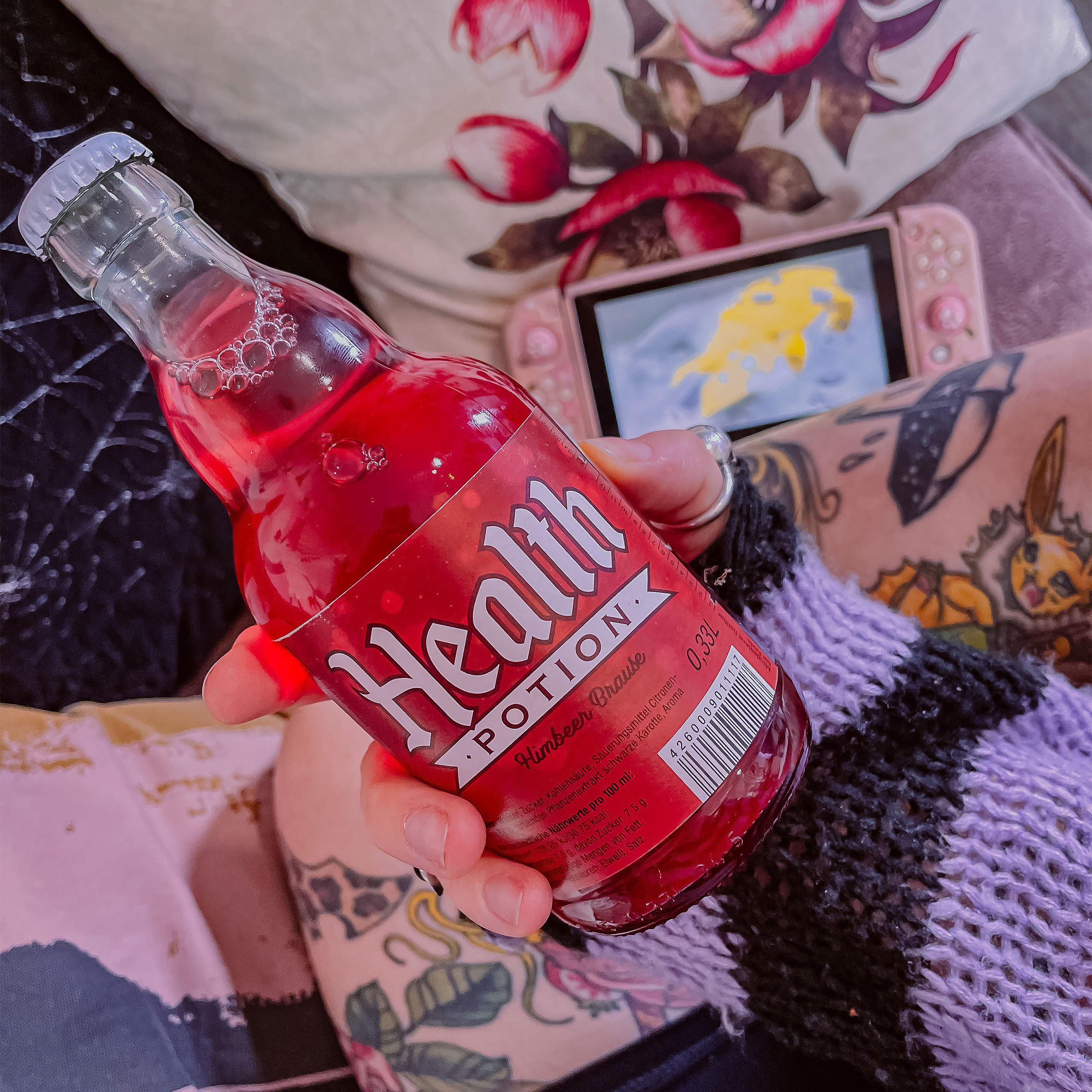 Zdjęcie produktu Butelka Health Potion Malinowa Lemoniada - Zestaw 6 sztuk