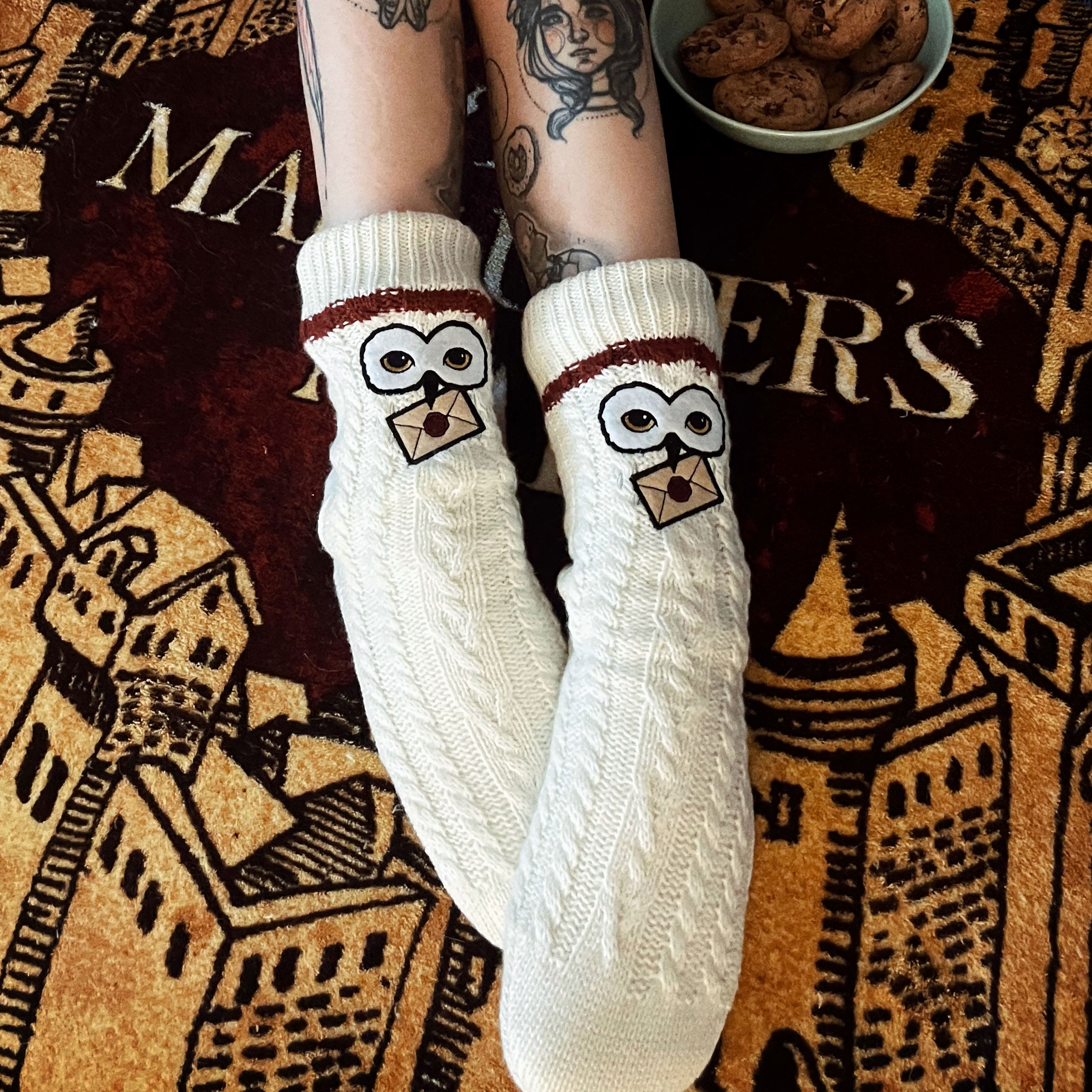Zdjęcie produktu Harry Potter - Skarpety Hedwiga z futerkiem teddy