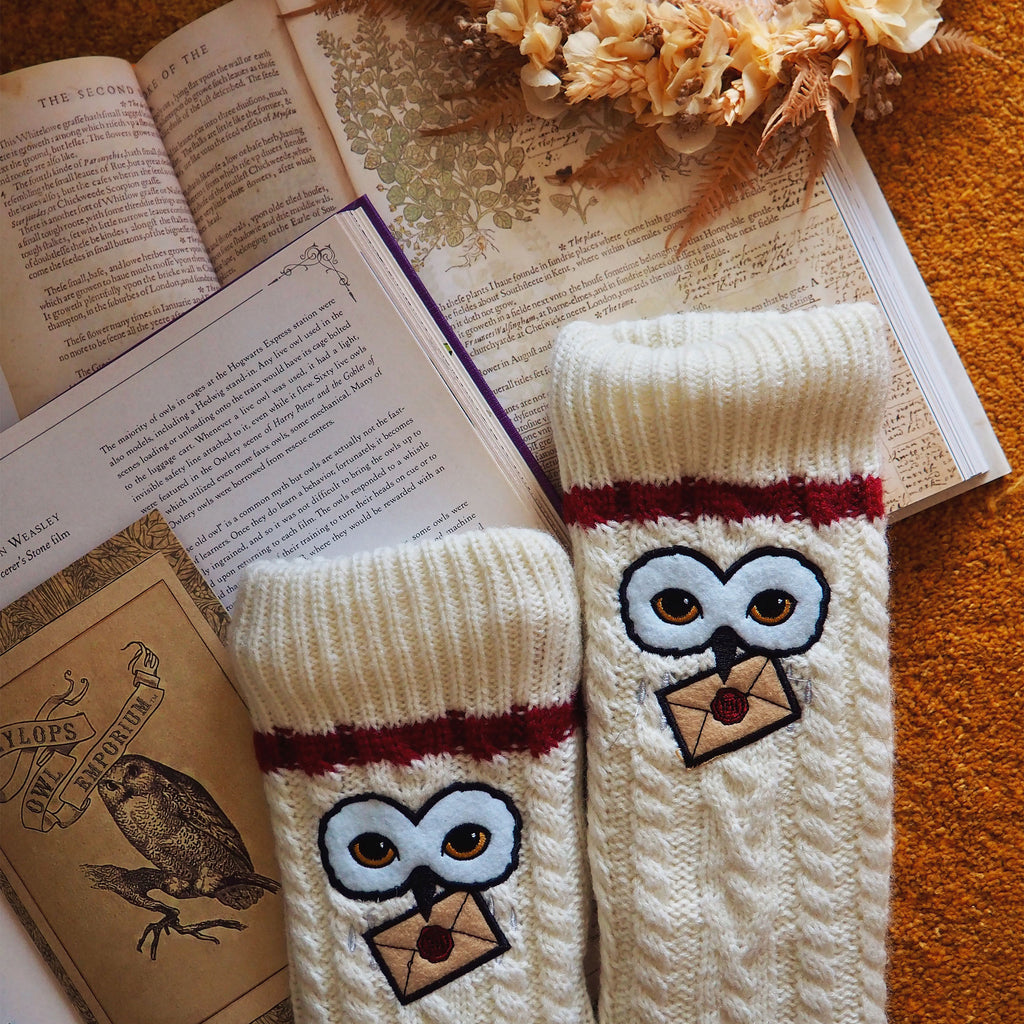Zdjęcie produktu Harry Potter - Skarpety Hedwiga z futerkiem teddy