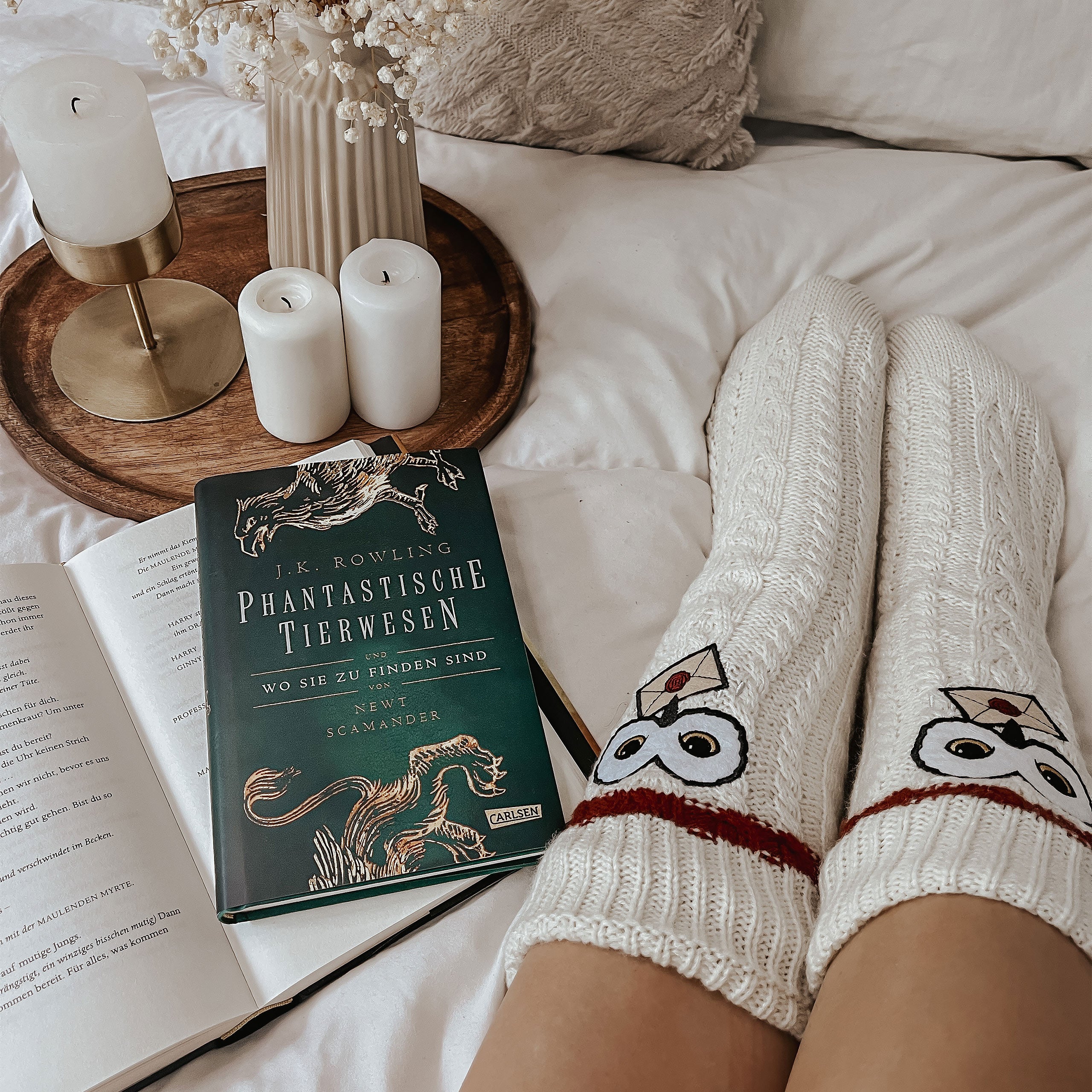 Zdjęcie produktu Harry Potter - Skarpety Hedwiga z futerkiem teddy