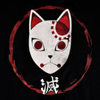 Zdjęcie produktu Demon Slayer - Koszulka z maską Tanjiro, czarna