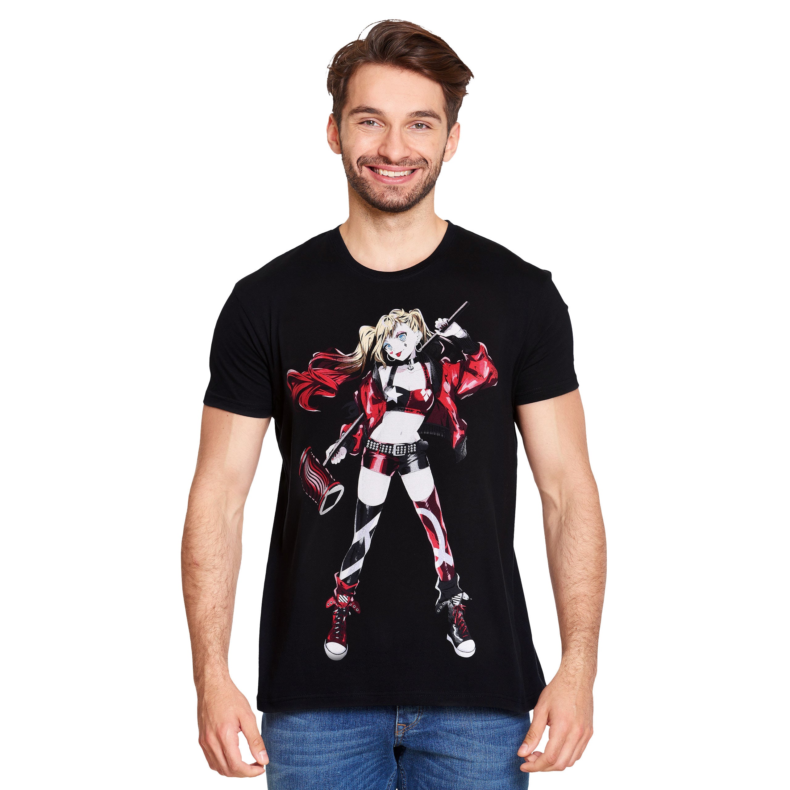 Zdjęcie produktu Harley Quinn - Czarny T-shirt z młotkiem