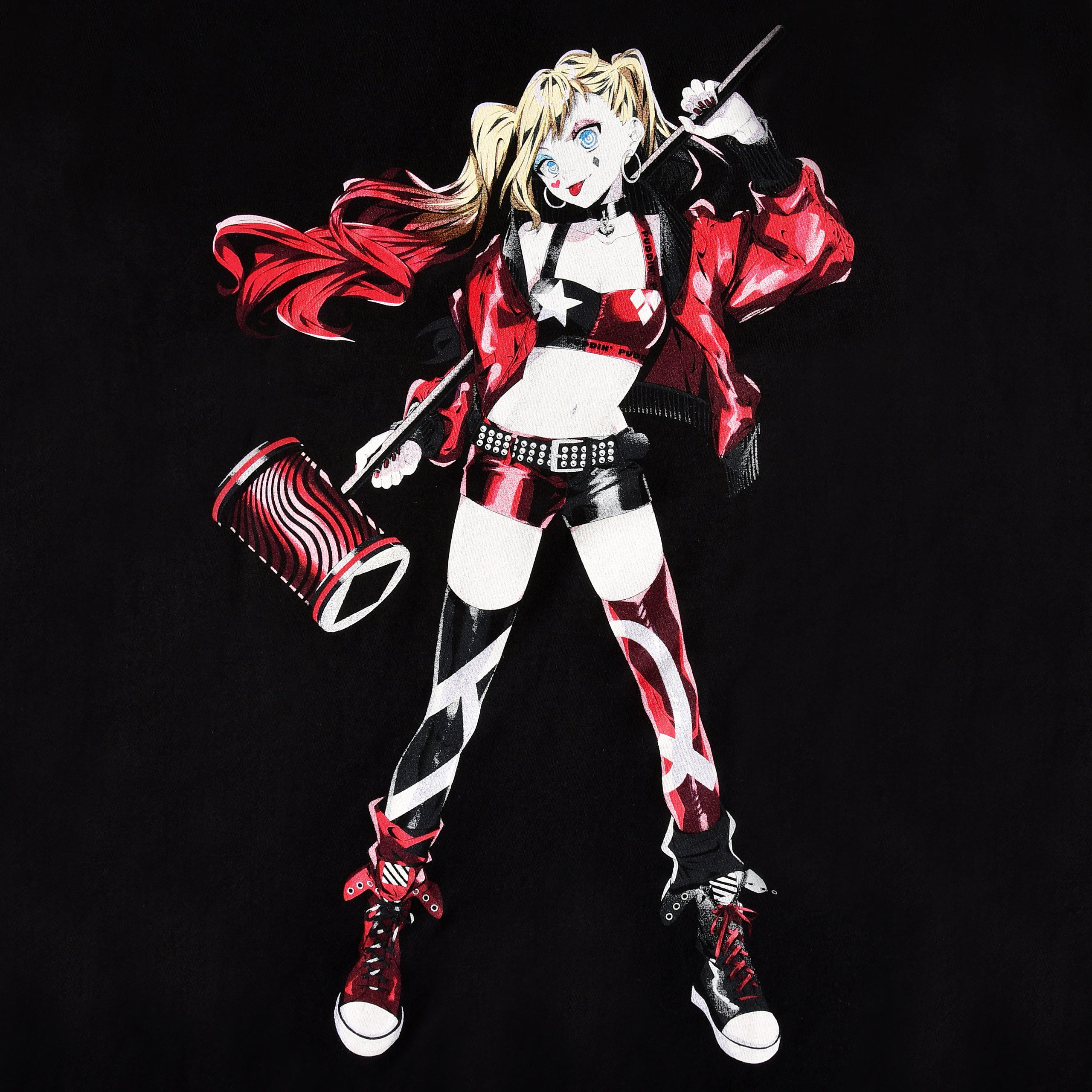 Zdjęcie produktu Harley Quinn - Czarny T-shirt z młotkiem