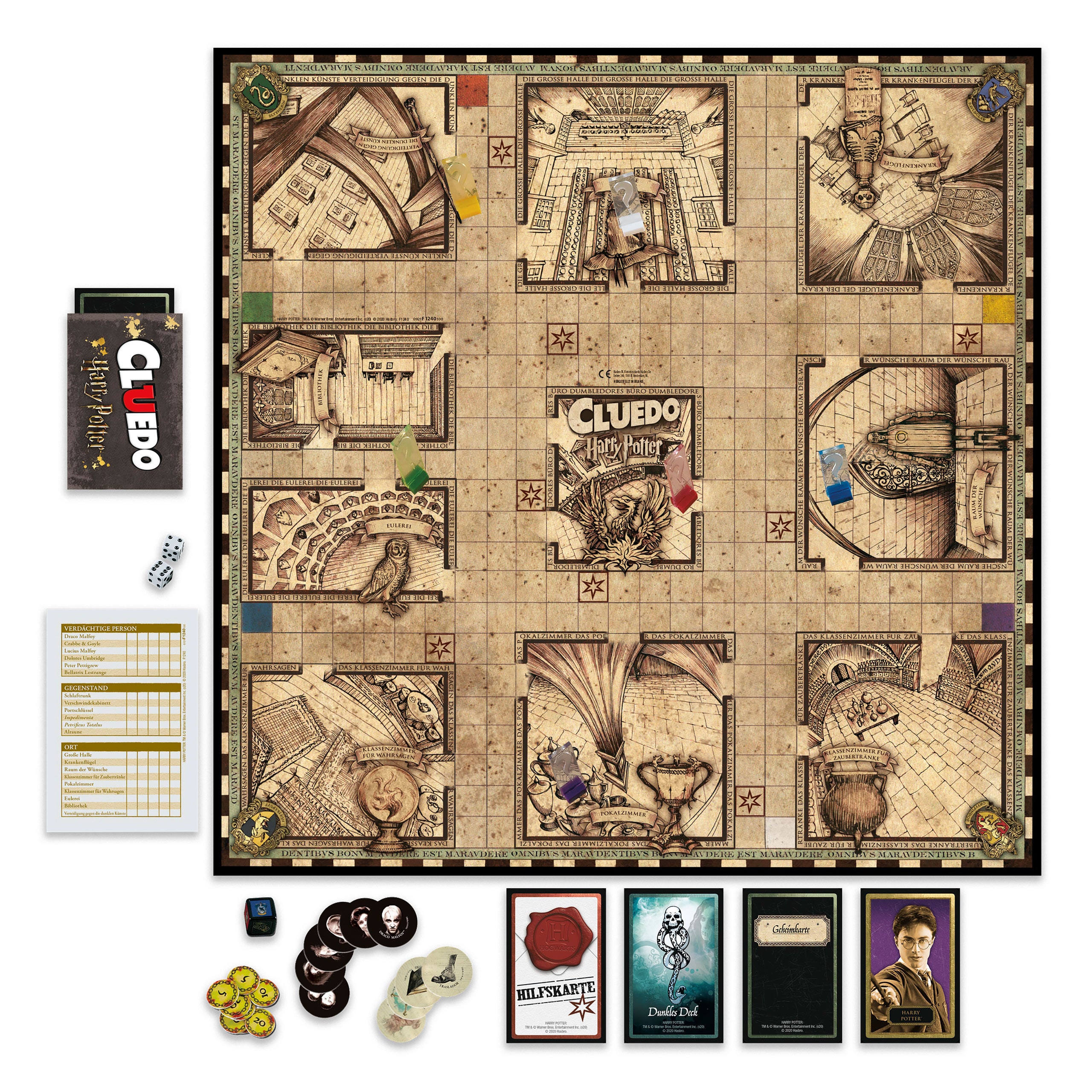 Zdjęcie produktu Harry Potter - Cluedo z ruchomą planszą