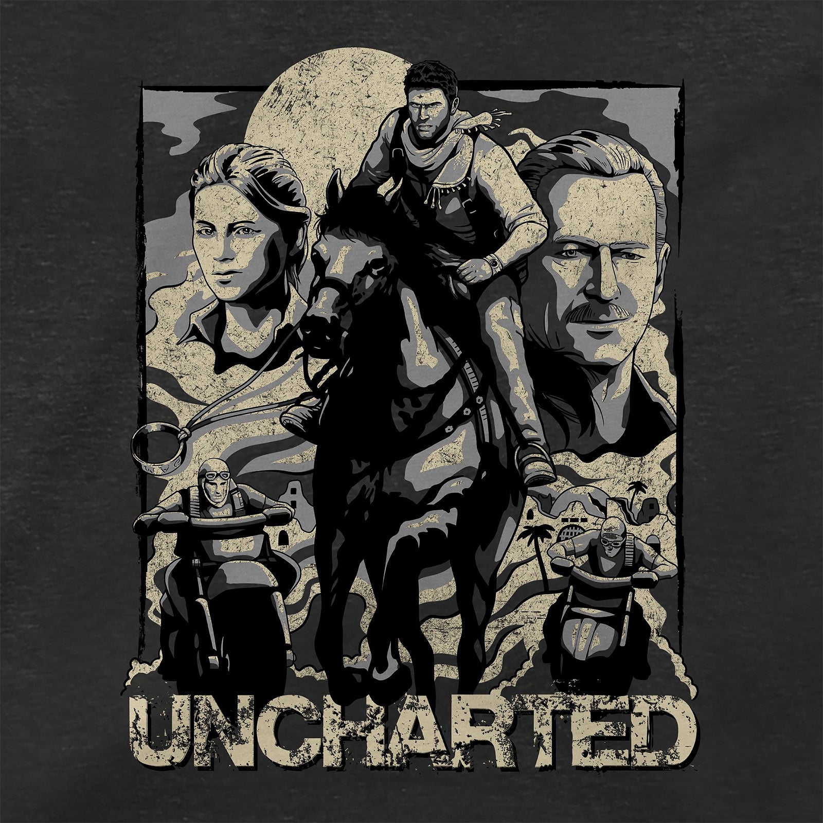 Zdjęcie produktu Uncharted - Cover Page T-Shirt szare