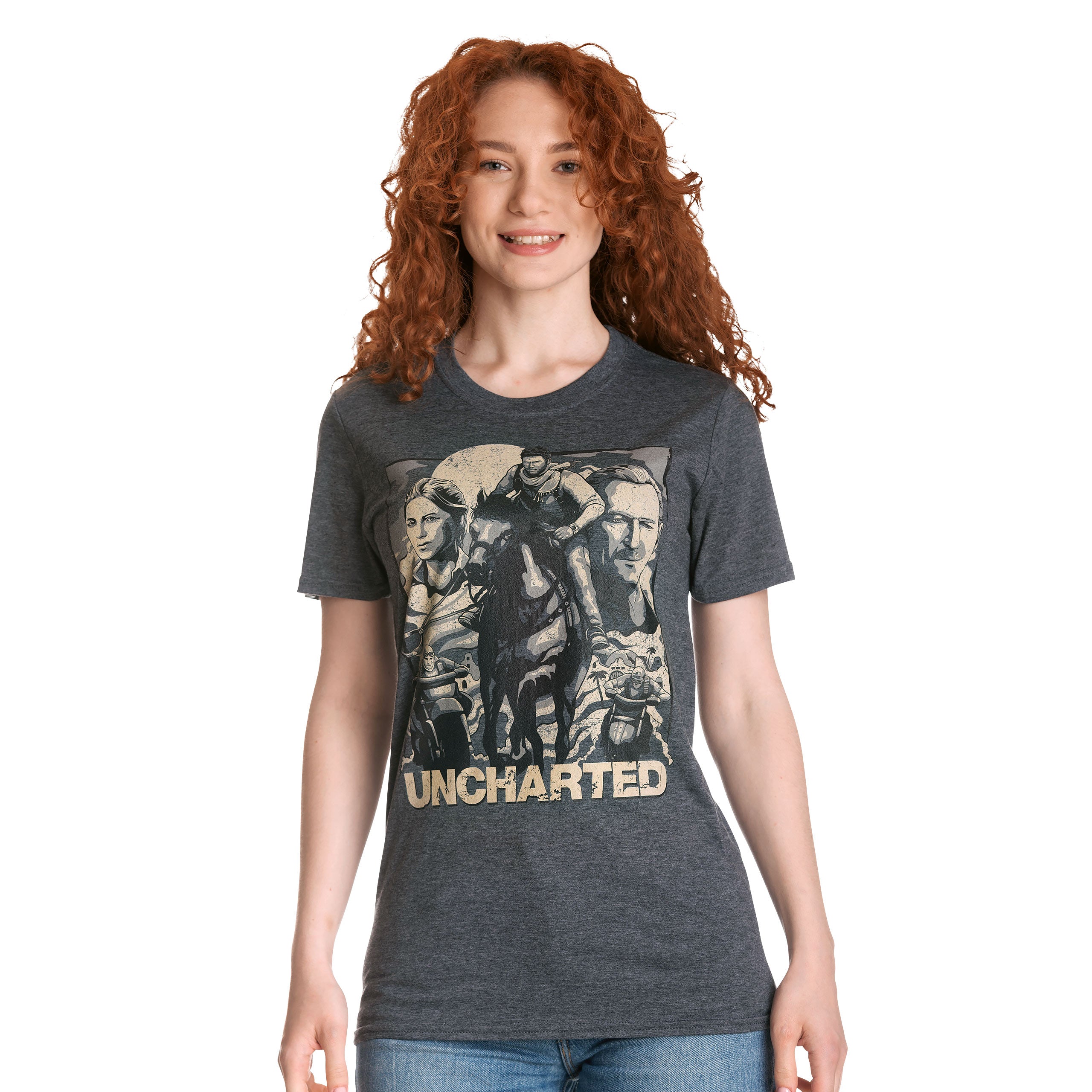 Zdjęcie produktu Uncharted - Cover Page T-Shirt szare