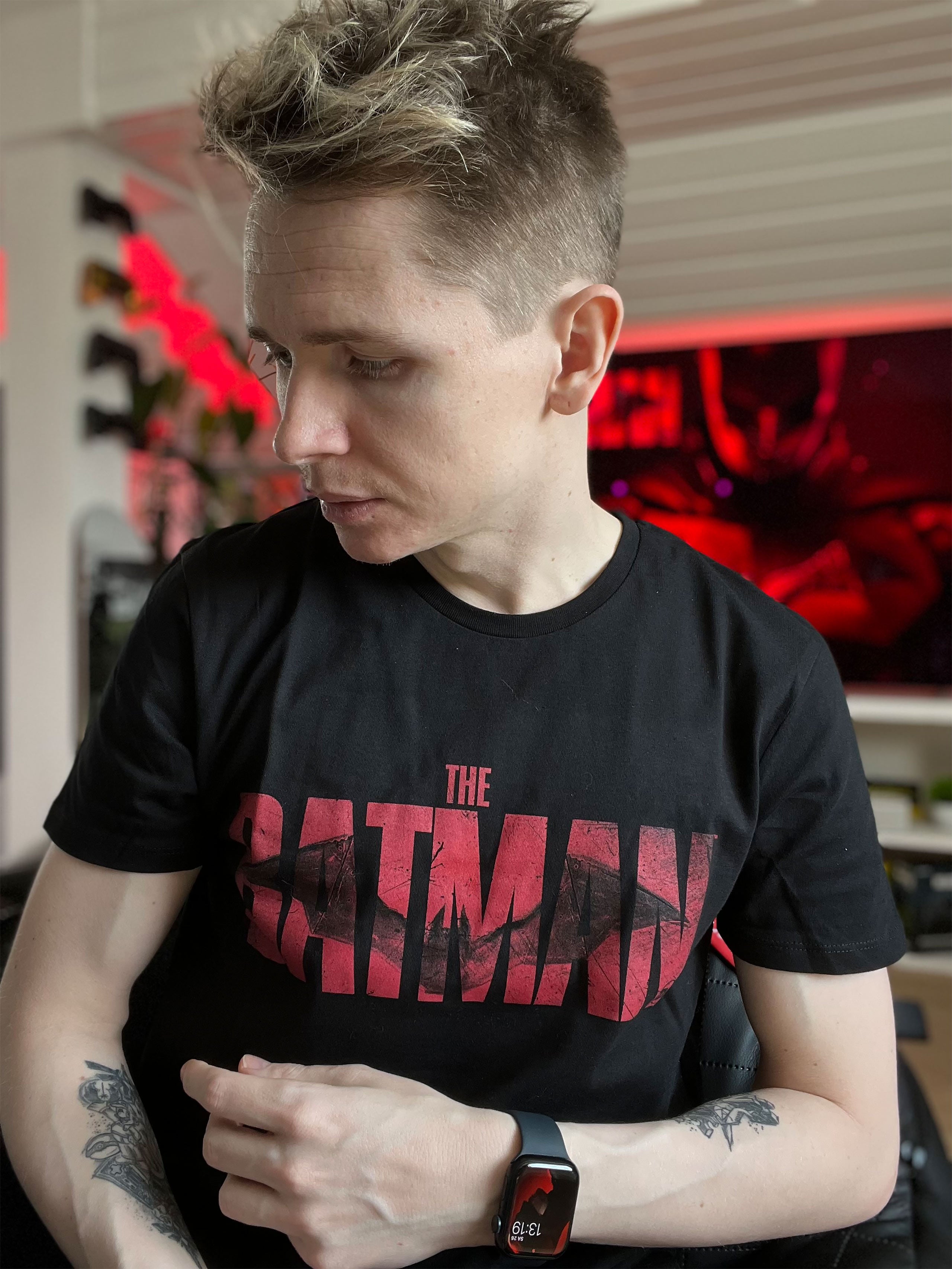 Zdjęcie produktu The Batman Logo T-Shirt czarne