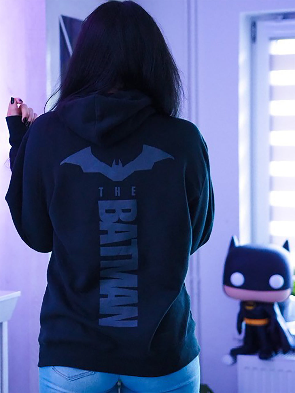 Zdjęcie produktu The Batman Logo Hoodie czarny