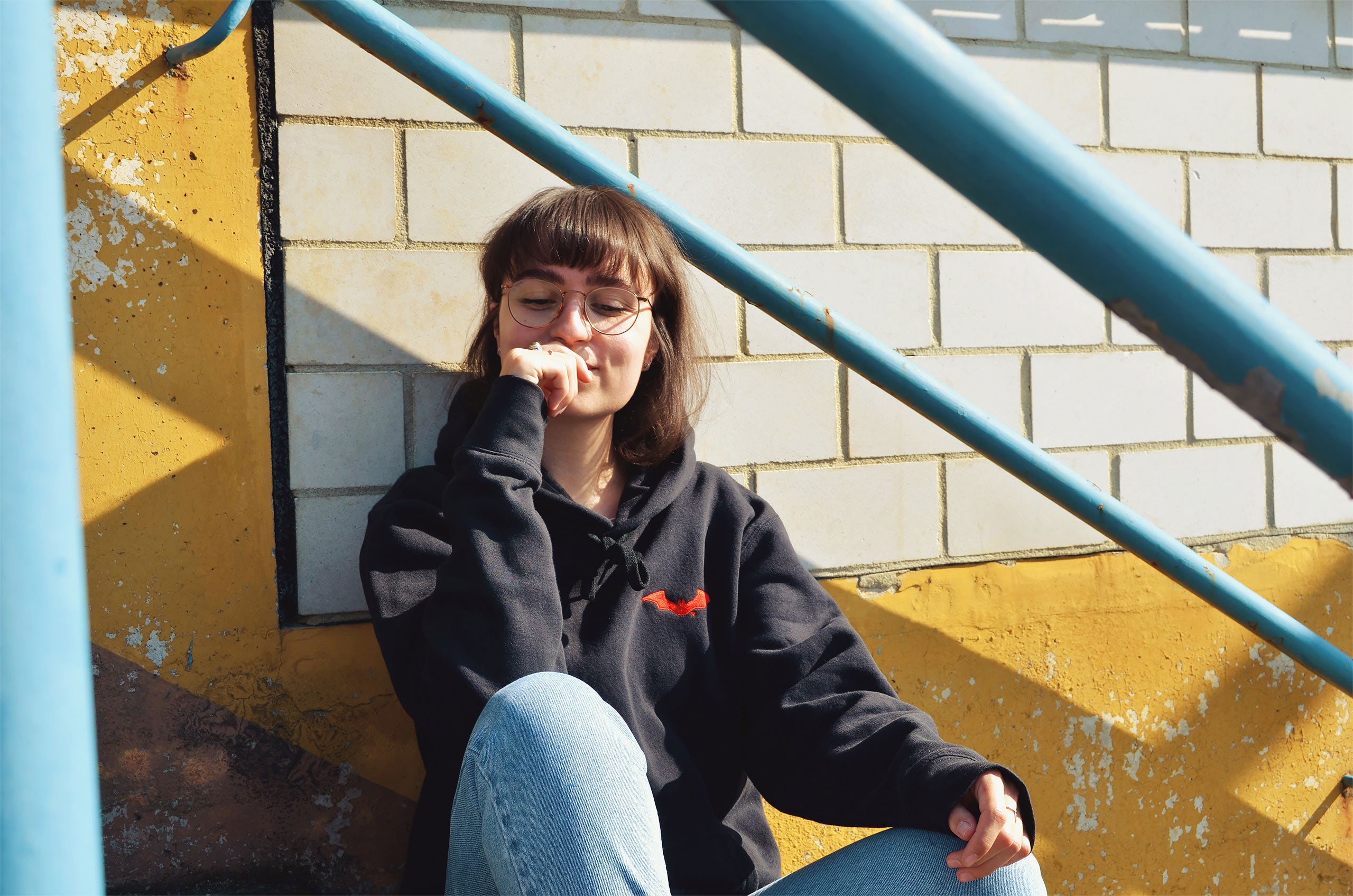 Zdjęcie produktu The Batman Logo Hoodie czarny