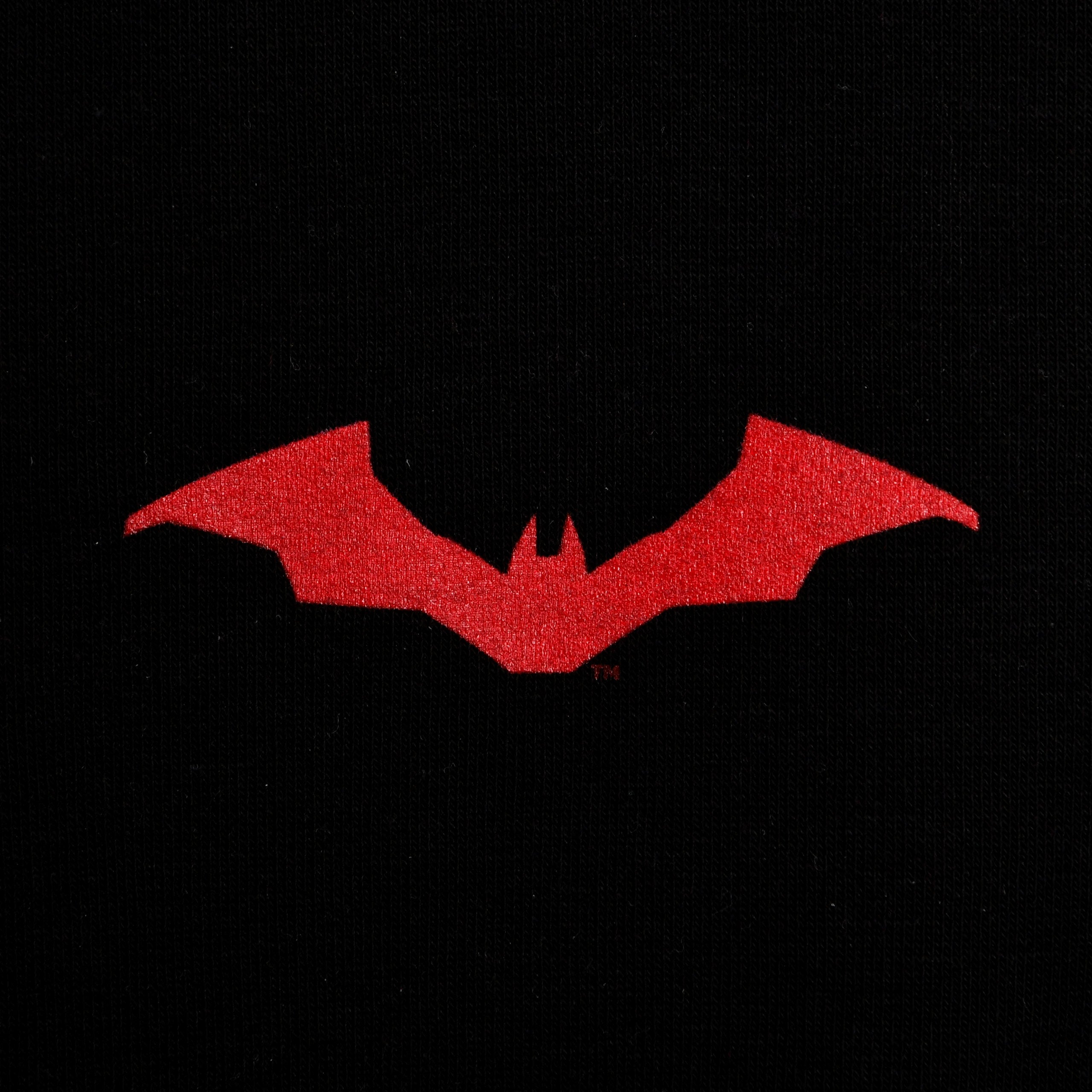 Zdjęcie produktu Bluza z kapturem The Batman Logo czarno-czerwona