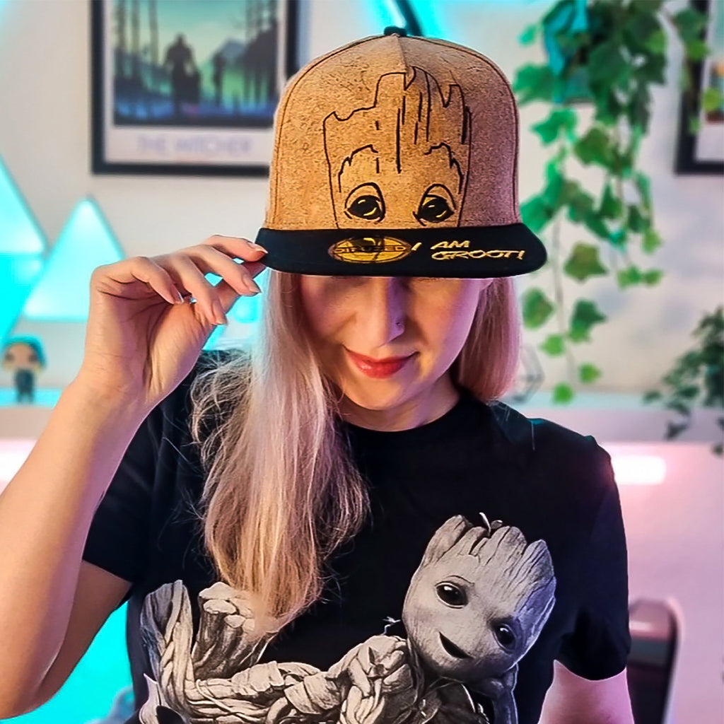 Zdjęcie produktu Strażnicy Galaktyki - Snapback czapka z daszkiem I Am Groot z korka