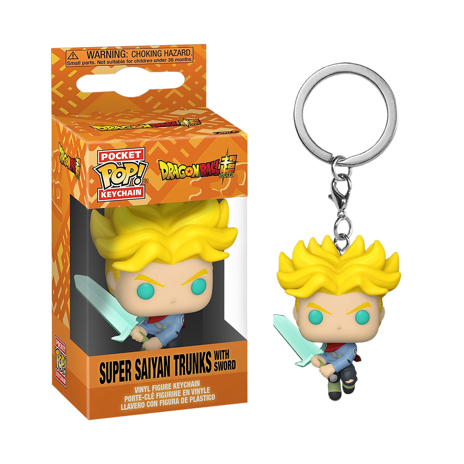 Zdjęcie produktu Dragon Ball Super - Trunks z mieczem Funko Pop brelok