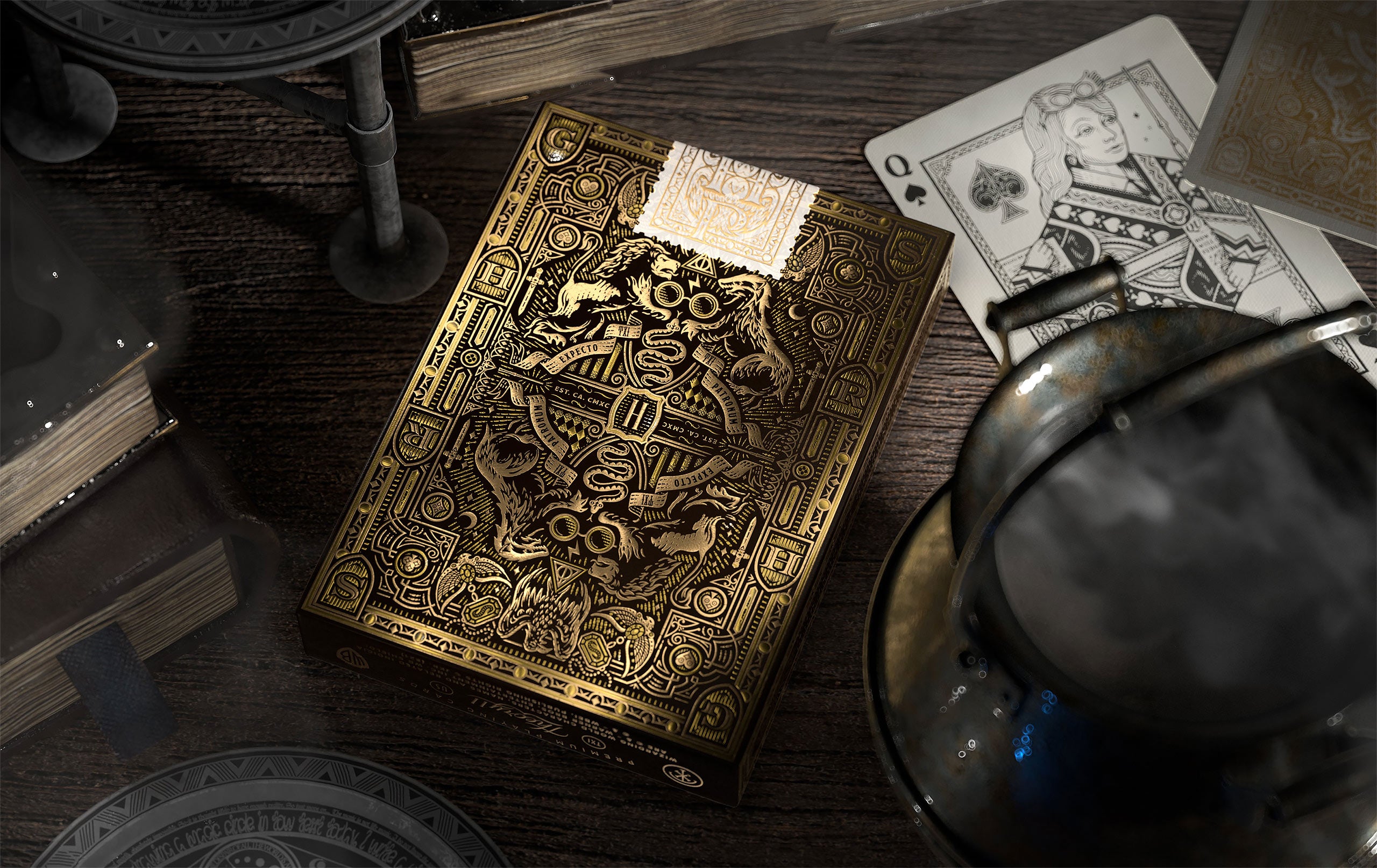 Zdjęcie produktu Harry Potter - Hufflepuff Gra Karciana Deluxe Edition