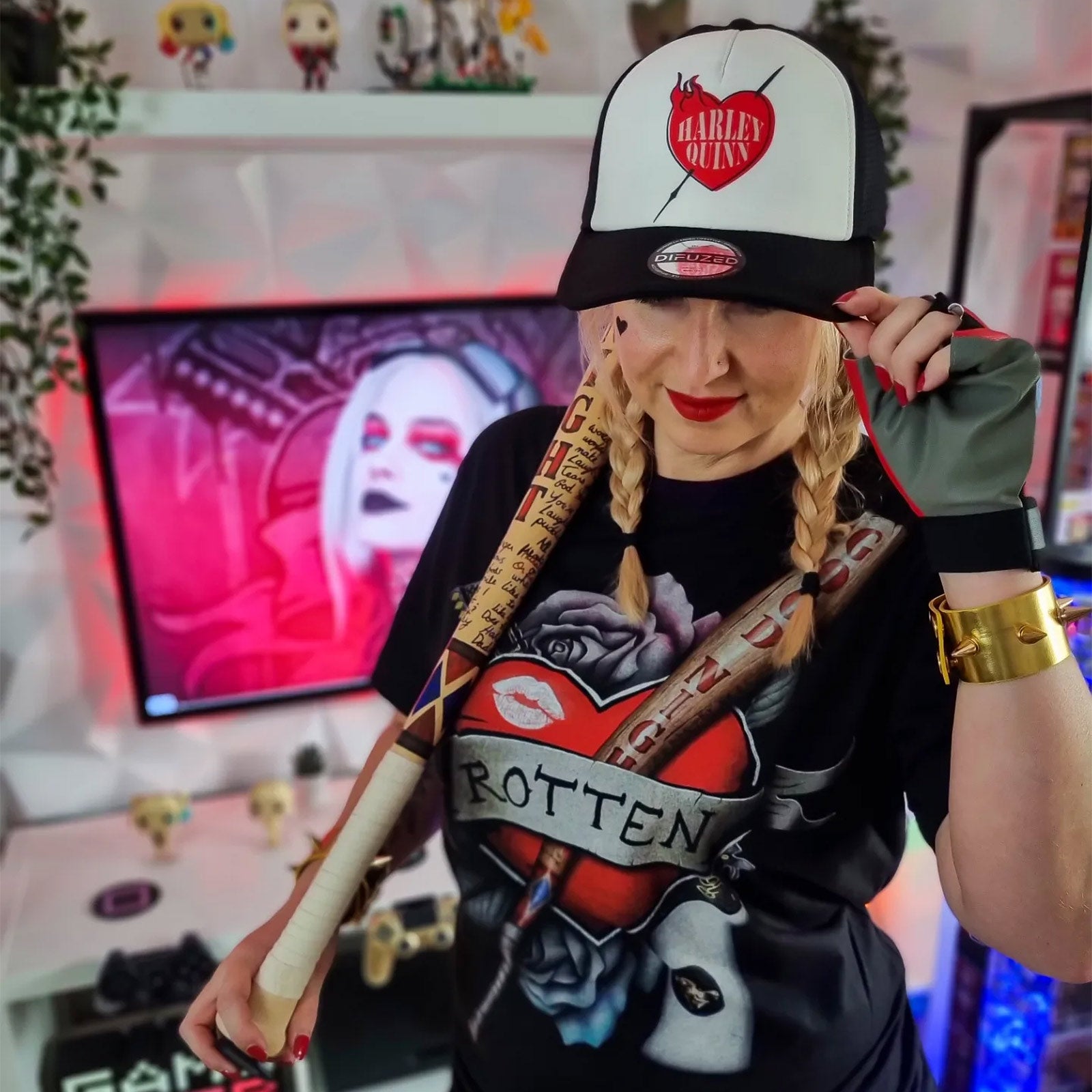 Zdjęcie produktu Harley Quinn - Rotten T-Shirt czarne