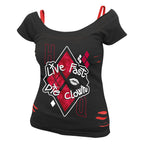 Zdjęcie produktu Harley Quinn - Live Fast Die Clown 2w1 T-Shirt Damskie