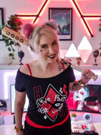Zdjęcie produktu Harley Quinn - Live Fast Die Clown 2w1 T-Shirt Damskie