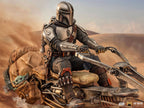 Zdjęcie produktu Mando z Speederem BDS Art Scale Deluxe Statua - Star Wars The Mandalorian