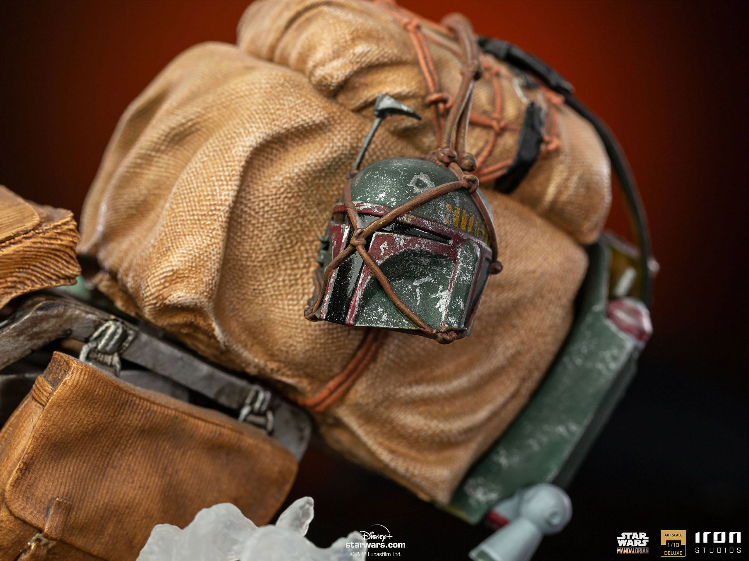 Zdjęcie produktu Mando z Speederem BDS Art Scale Deluxe Statua - Star Wars The Mandalorian