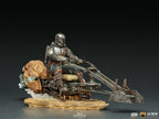 Zdjęcie produktu Mando z Speederem BDS Art Scale Deluxe Statua - Star Wars The Mandalorian