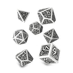 Zdjęcie produktu Dwarven Białe i Czarne RPG Kości Zestaw 7-częściowy