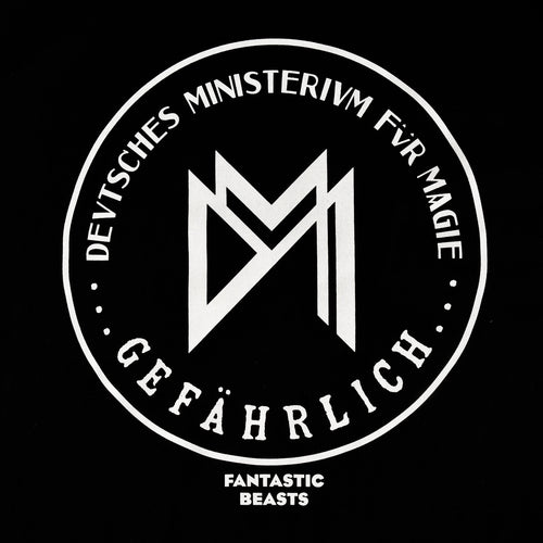 Zdjęcie produktu Czarna koszulka Niemieckie Ministerstwo Magii - Fantastyczne Zwierzęta