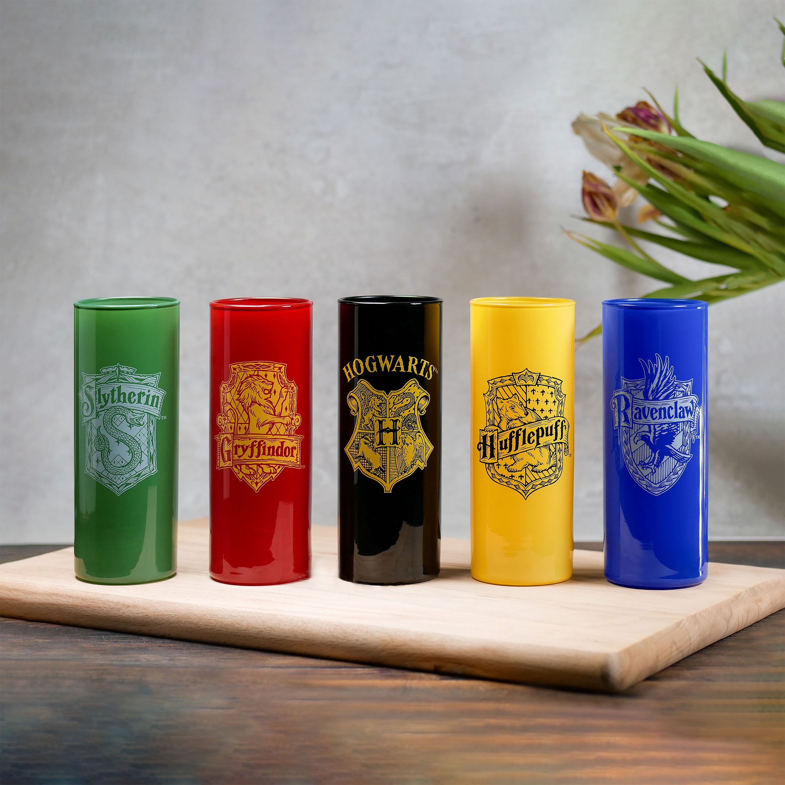Zdjęcie produktu Zestaw szklanek domów Hogwartu 5-częściowy - Harry Potter