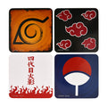 Zdjęcie produktu Naruto Shippuden - Symbole Podkładki pod kubek, zestaw 4 sztuki