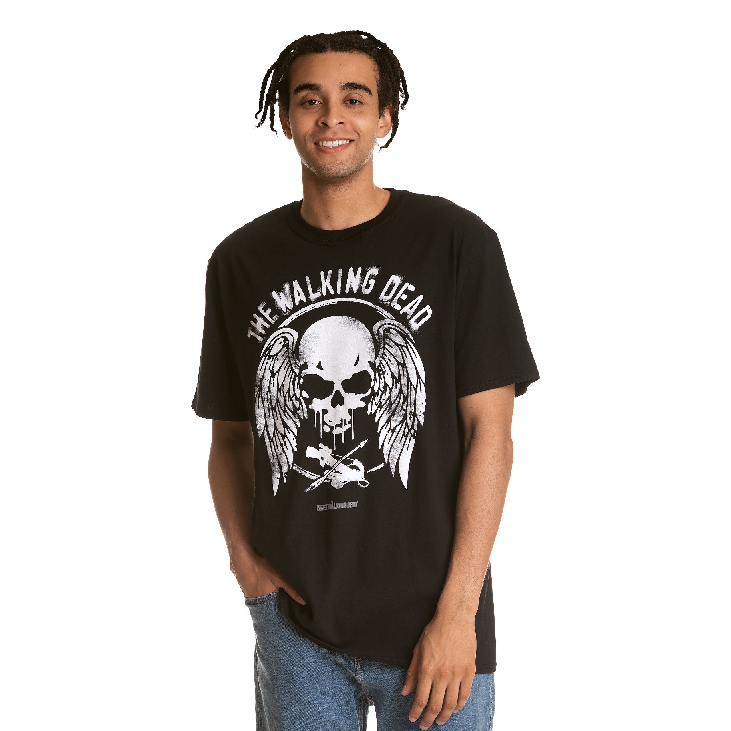 Zdjęcie produktu Walking Dead - Wings and Skull T-Shirt czarne