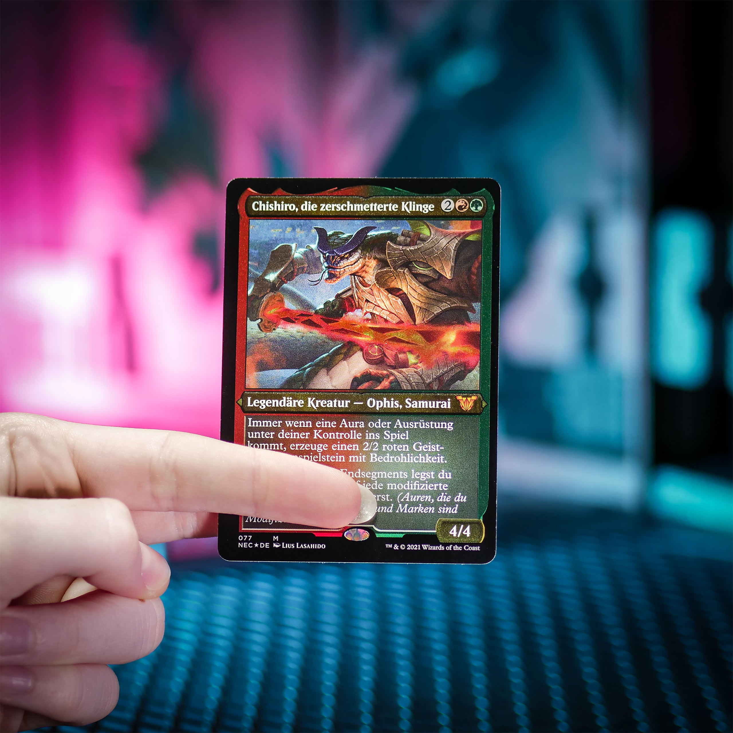 Product image Magic The Gathering - Kamigawa Neon Dynasty Commander Deck Overwhelming Upgrades