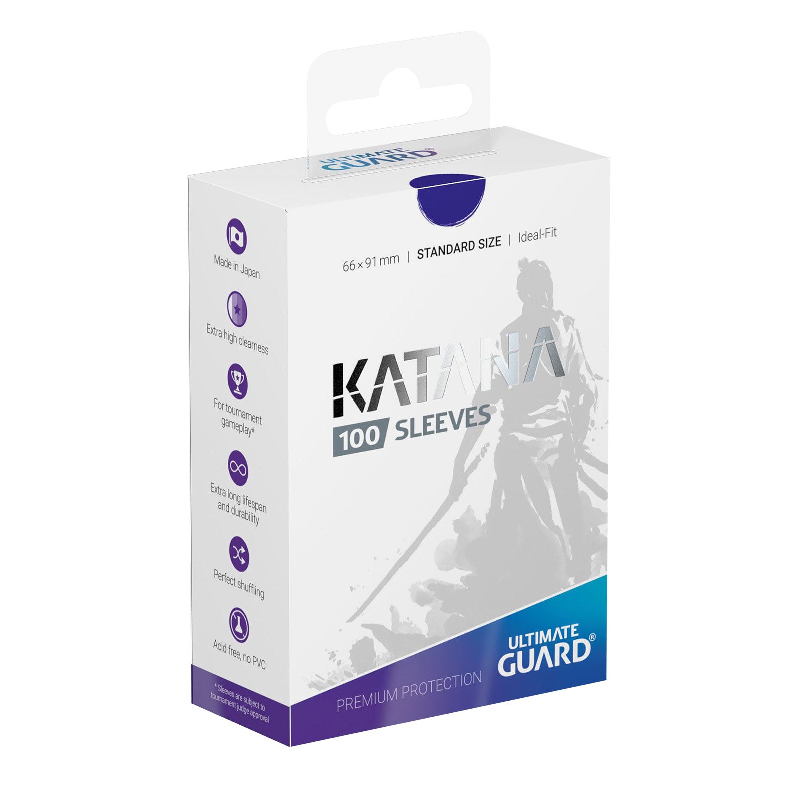 Zdjęcie produktu Koszulki na karty Ultimate Guard do kart kolekcjonerskich niebieskie, zestaw 100 sztuk
