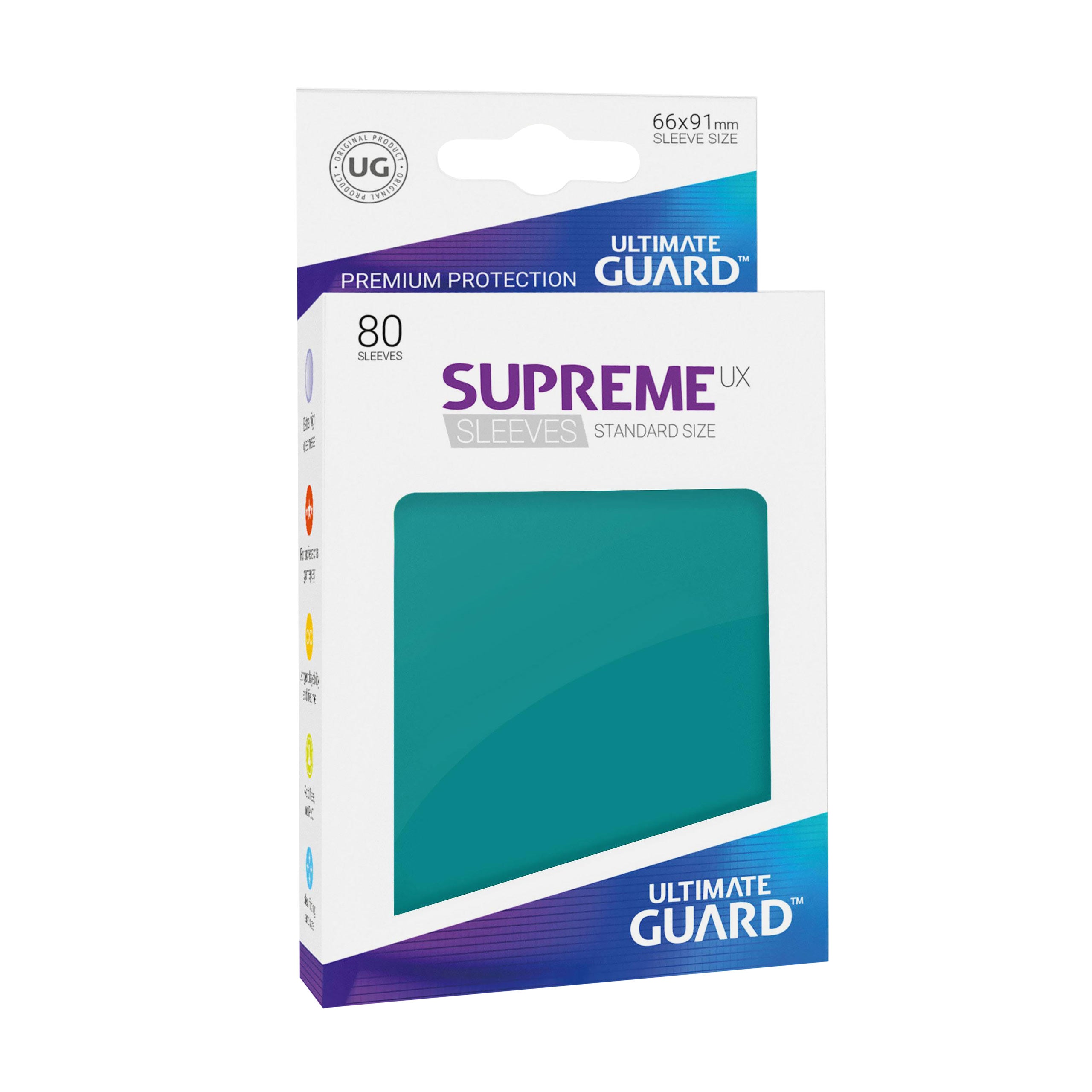 Product image Ultimate Guard card sleeves for collectible cards turquoise set of 80