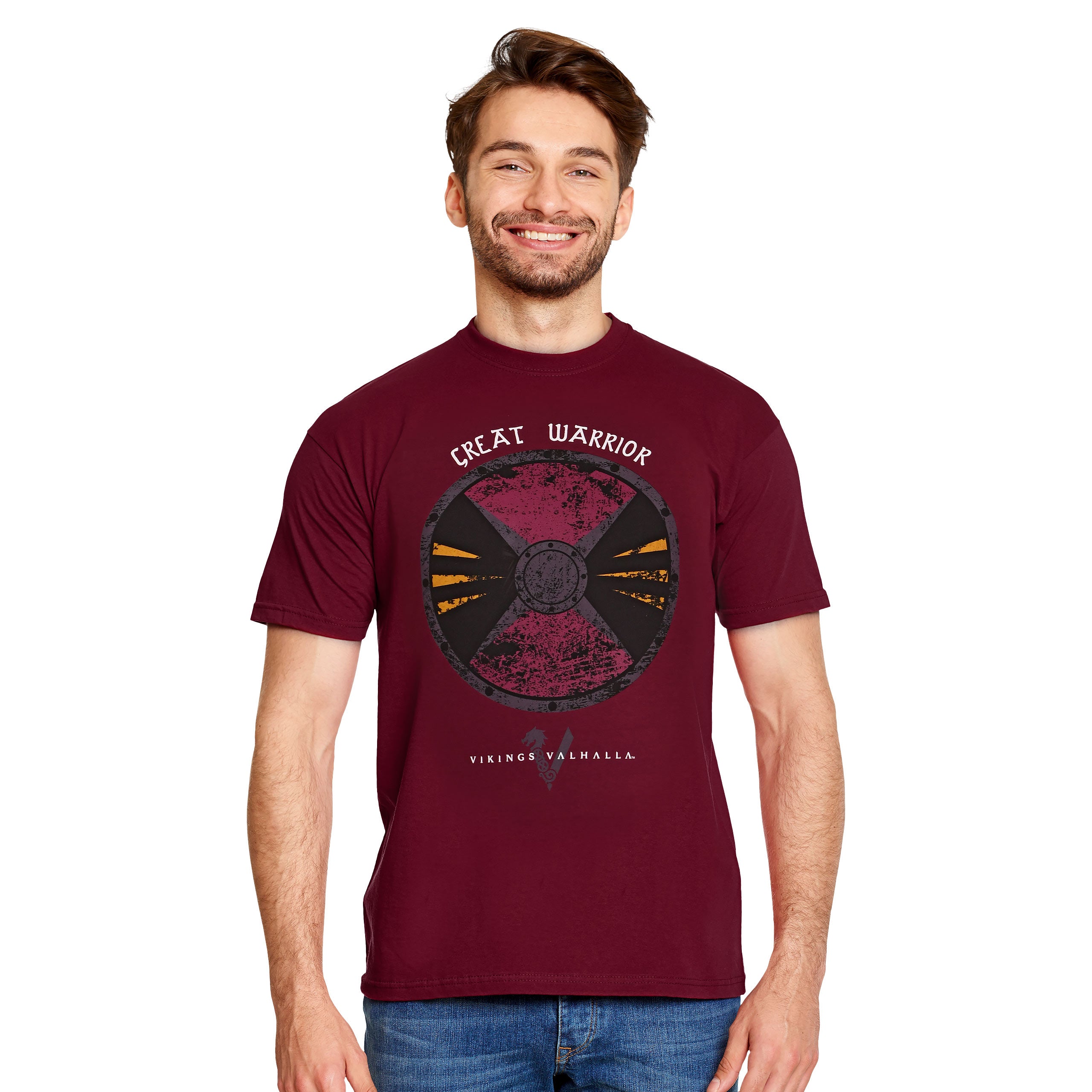 Zdjęcie produktu Vikings Valhalla - Great Warrior T-Shirt czerwony