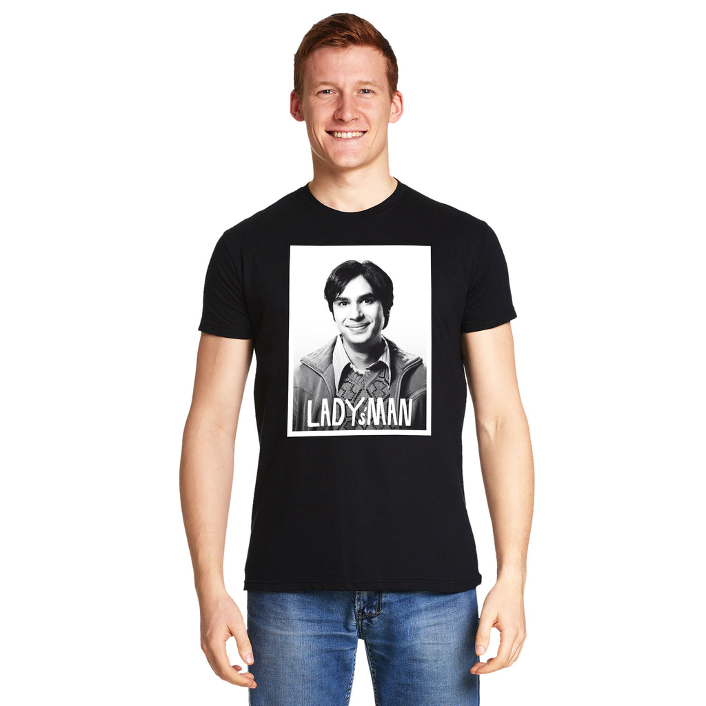 Product image Raj Lady's Man T-Shirt black - The Big Bang Theory