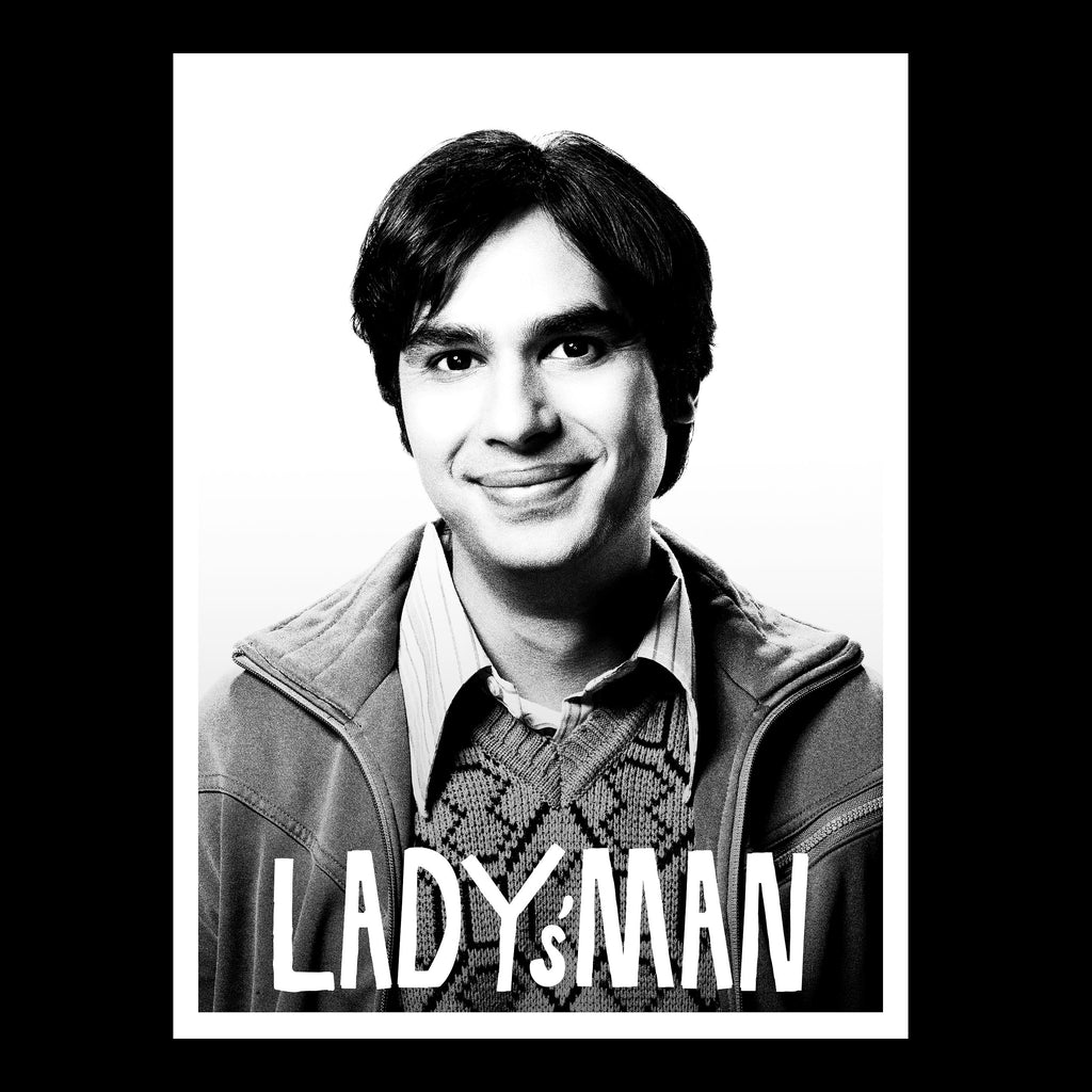 Product image Raj Lady's Man T-Shirt black - The Big Bang Theory