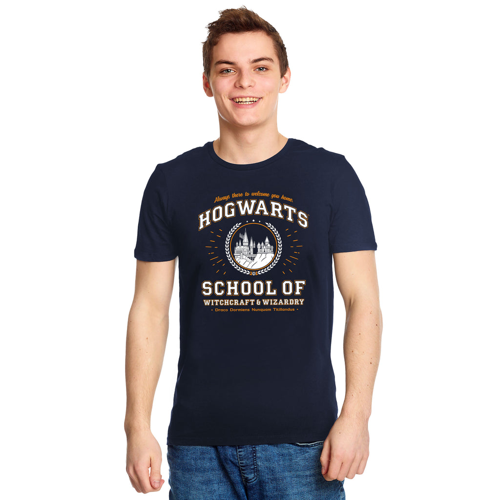Zdjęcie produktu Koszulka Hogwarts School niebieska - Harry Potter