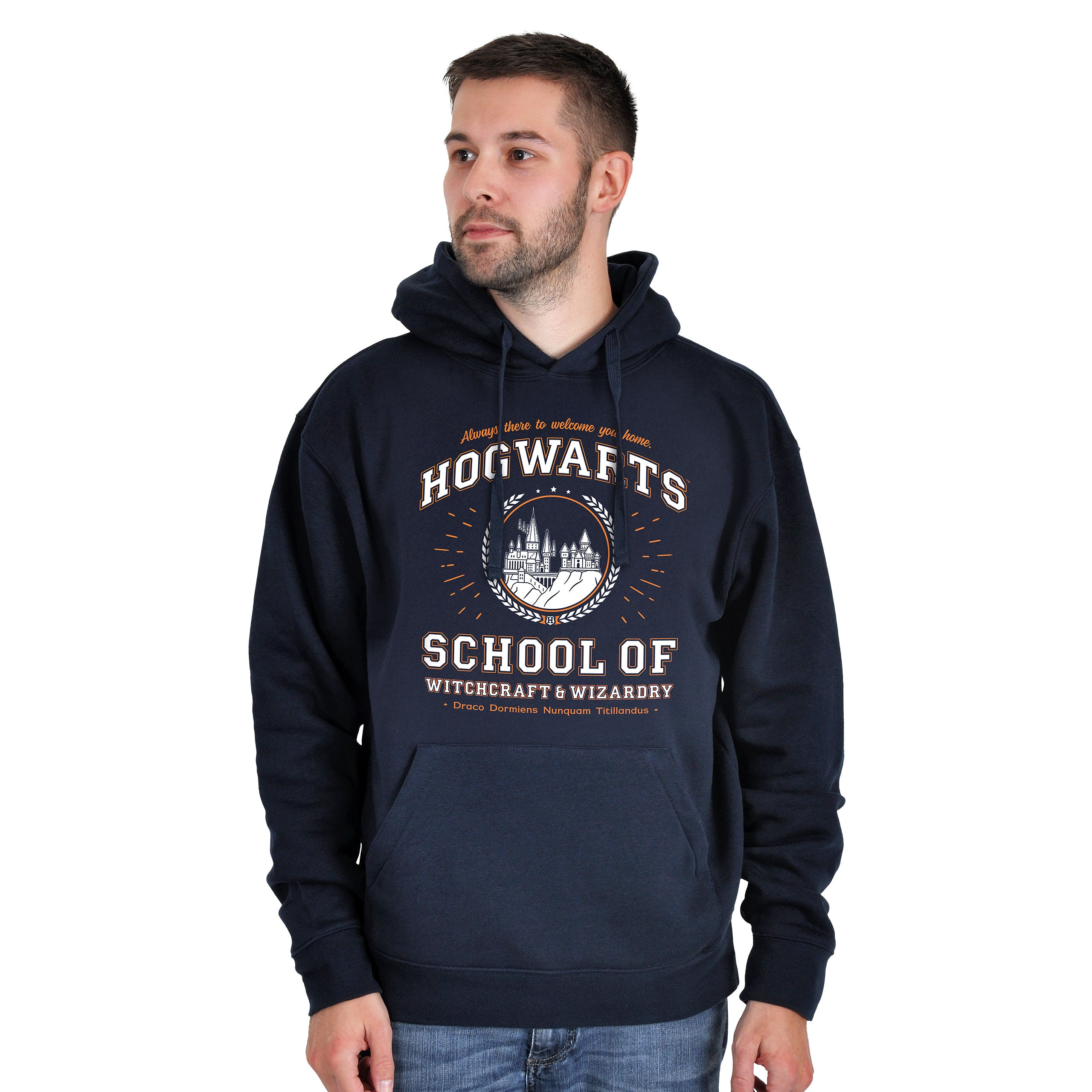 Zdjęcie produktu Bluza z kapturem Hogwarts School niebieska - Harry Potter