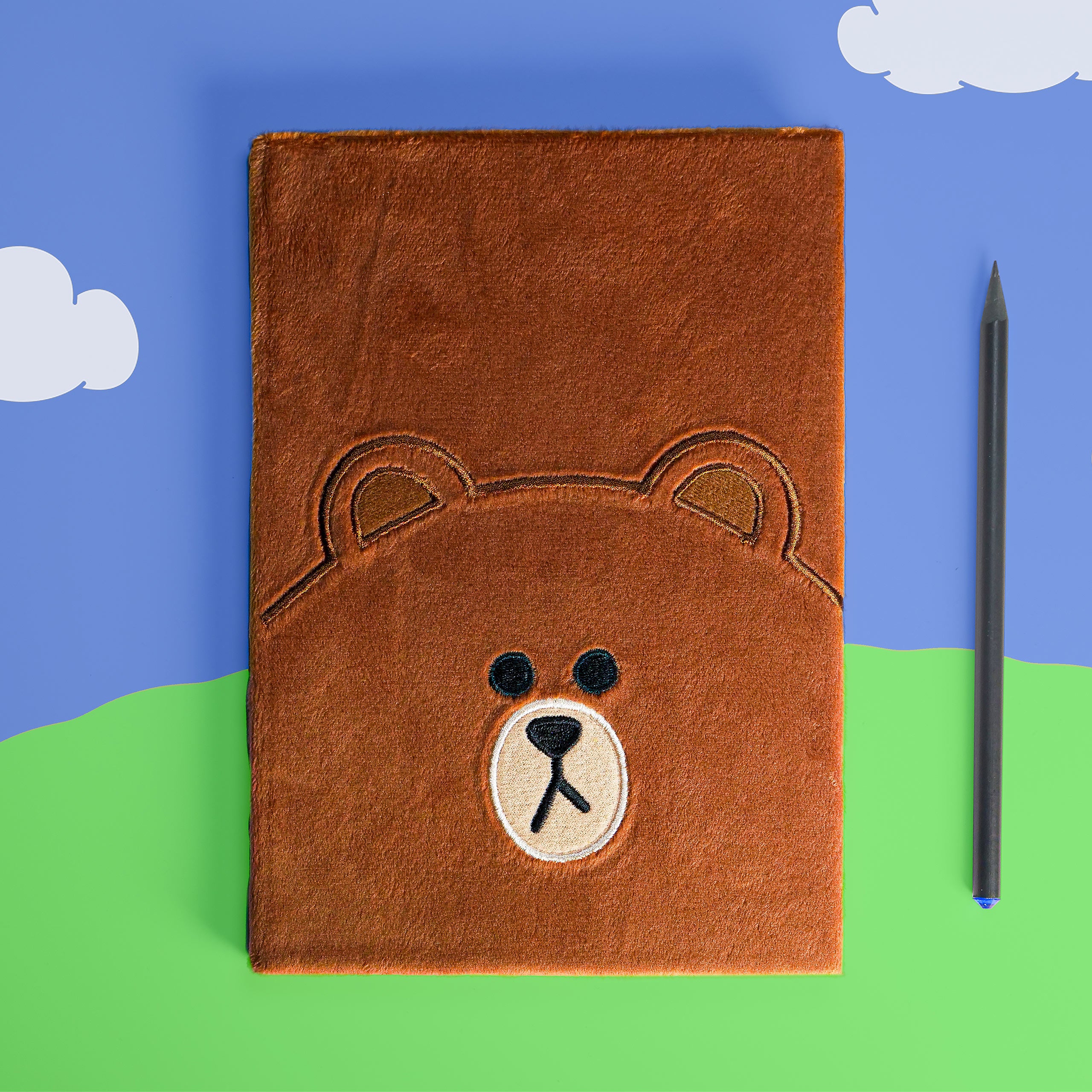Product image Line Friends - Brown Plush Notebook A5
