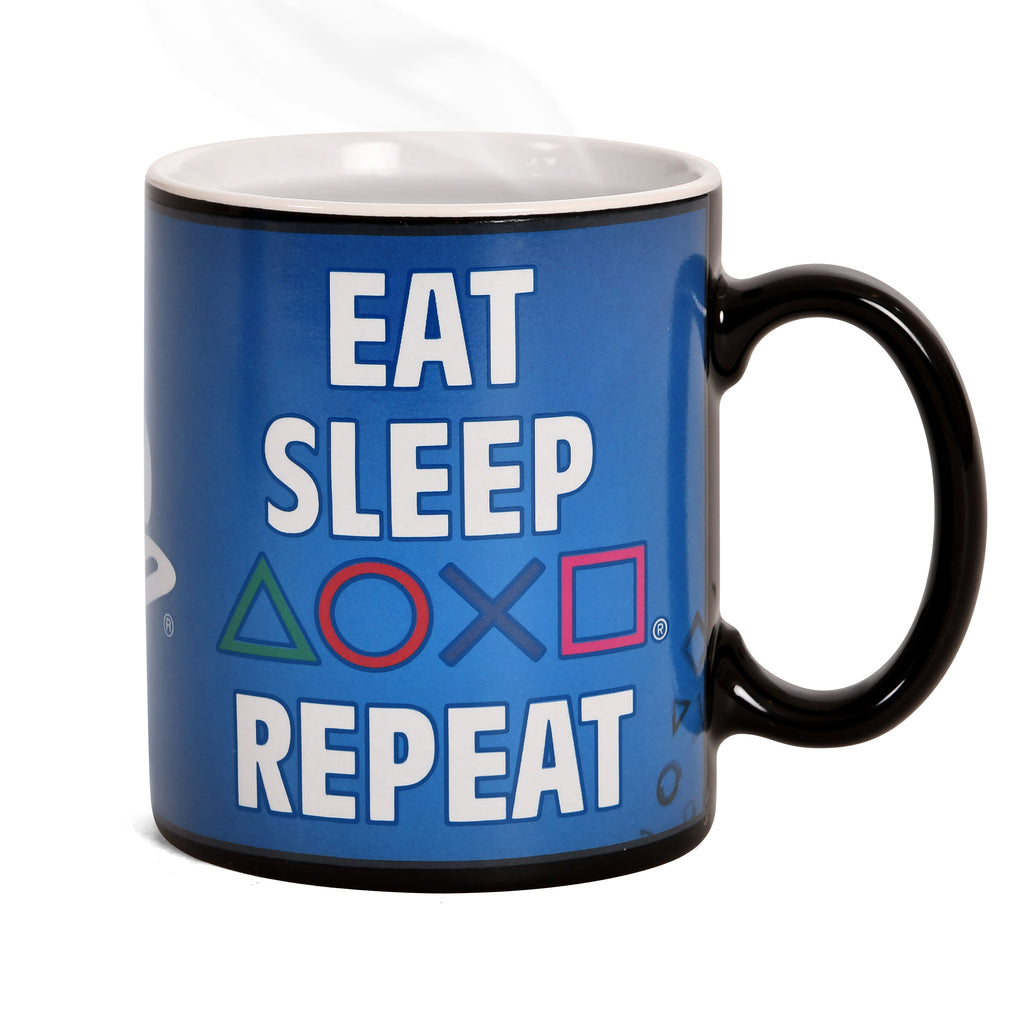 Zdjęcie produktu PlayStation - Eat Sleep Repeat Kubek z efektem termicznym